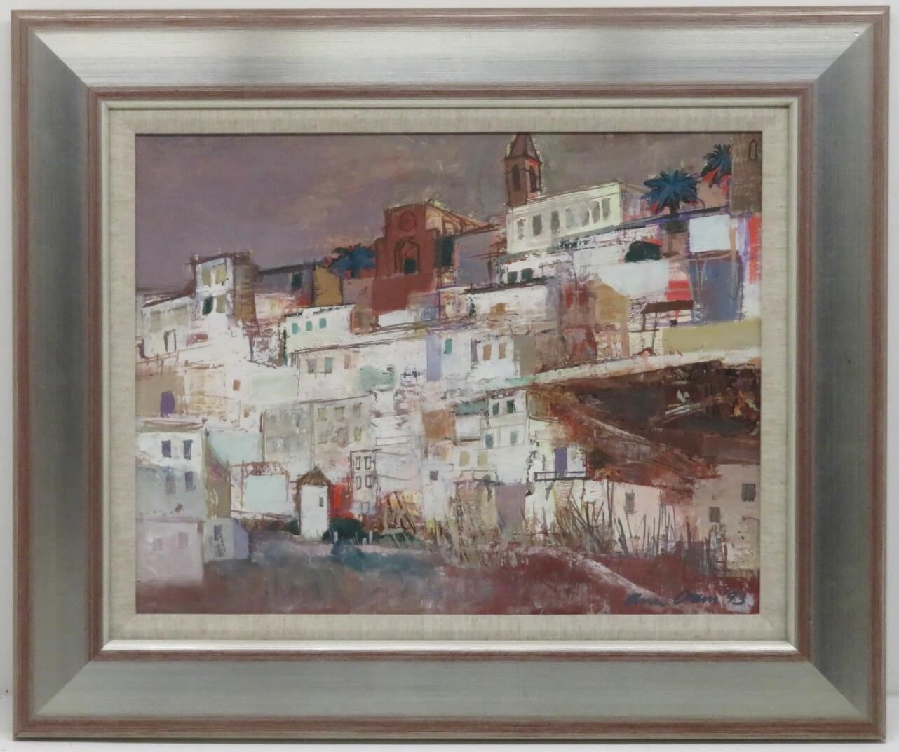 ANN ORAM RSW (1956-) English Original Oil Painting of a SPANISH LANDSCAPE 1992 4