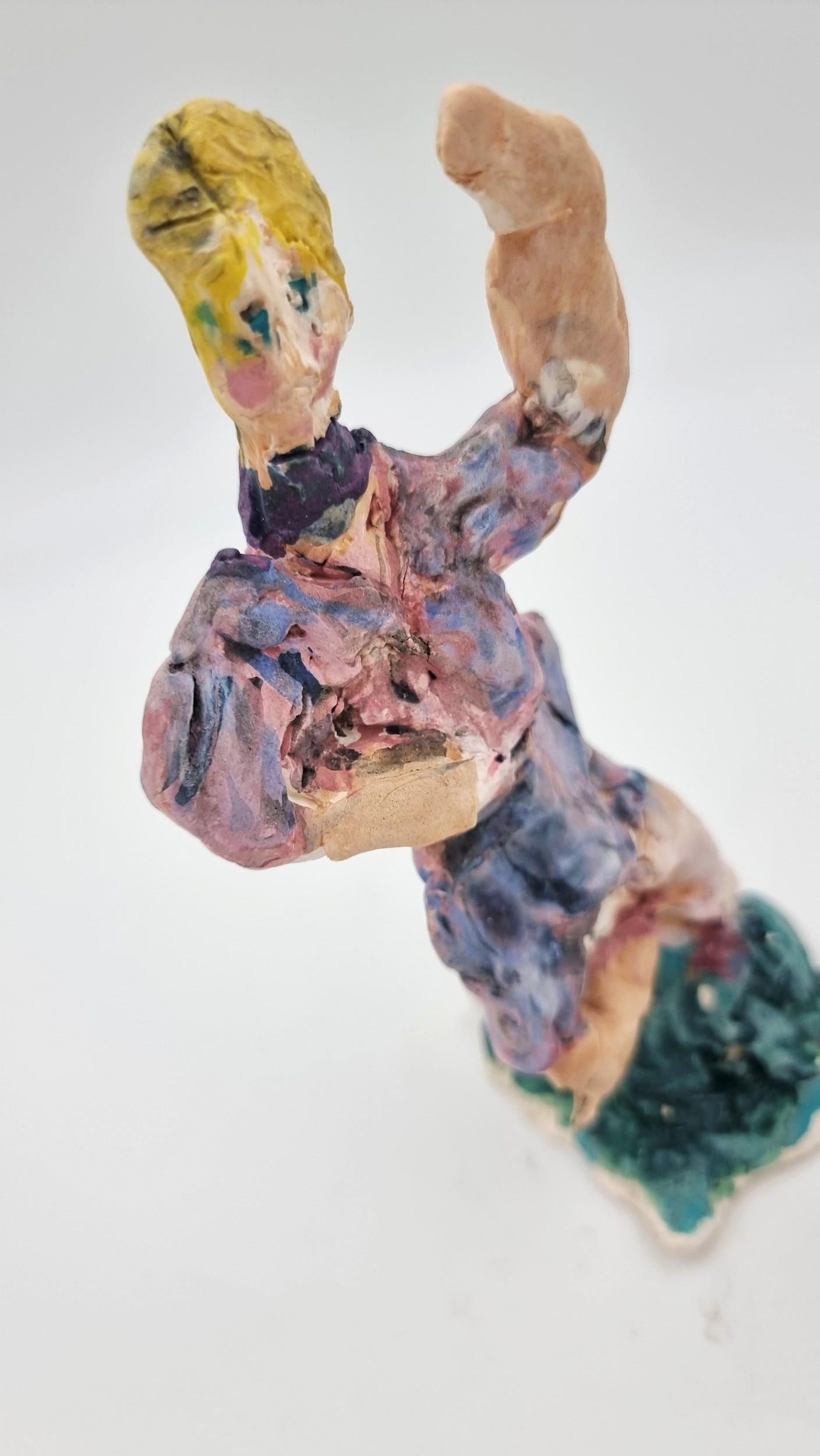 Ann Rothman
Purple Ballarina (Circus, Whimsical, Viola Frey, Delicate, Playful, Fun, Cirque du Soleil, The Ringling Bros., Barnum & Bailey)
2022
Porcelain, Low Fire Glazes, Crayons, Watercolors
Fired Cone 06, 04
6 x 3.5 x 3 inches
COA provided
Ref.:
