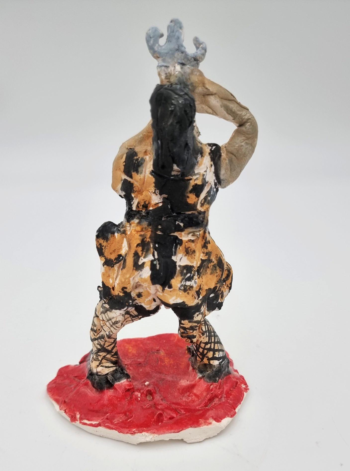 Sword Swallower (Circus, Whimsical, Viola Frey, Delicate, Playful, Fun, Ringling - Contemporary Sculpture by Ann Rothman