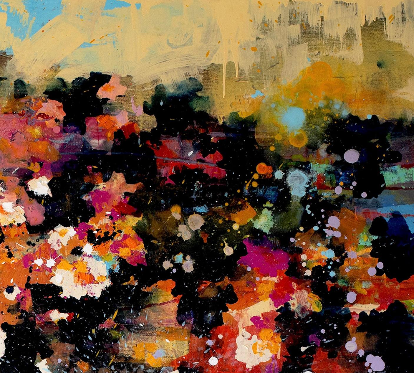 L'expressionniste abstraite Ann Shogren dépeint des paysages vivants et peint des tapisseries. en vente 2