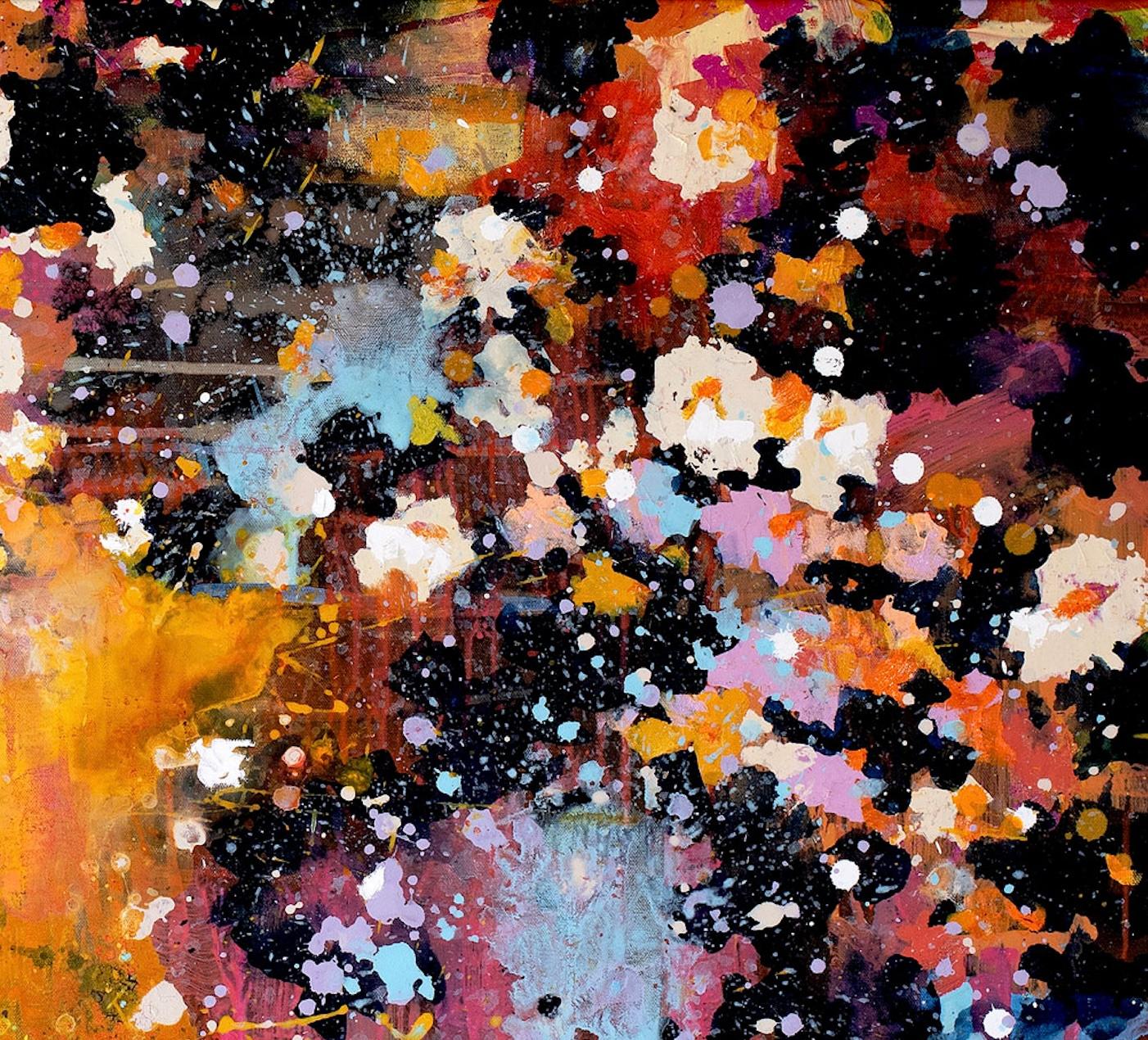 L'expressionniste abstraite Ann Shogren dépeint des paysages vivants et peint des tapisseries. en vente 3