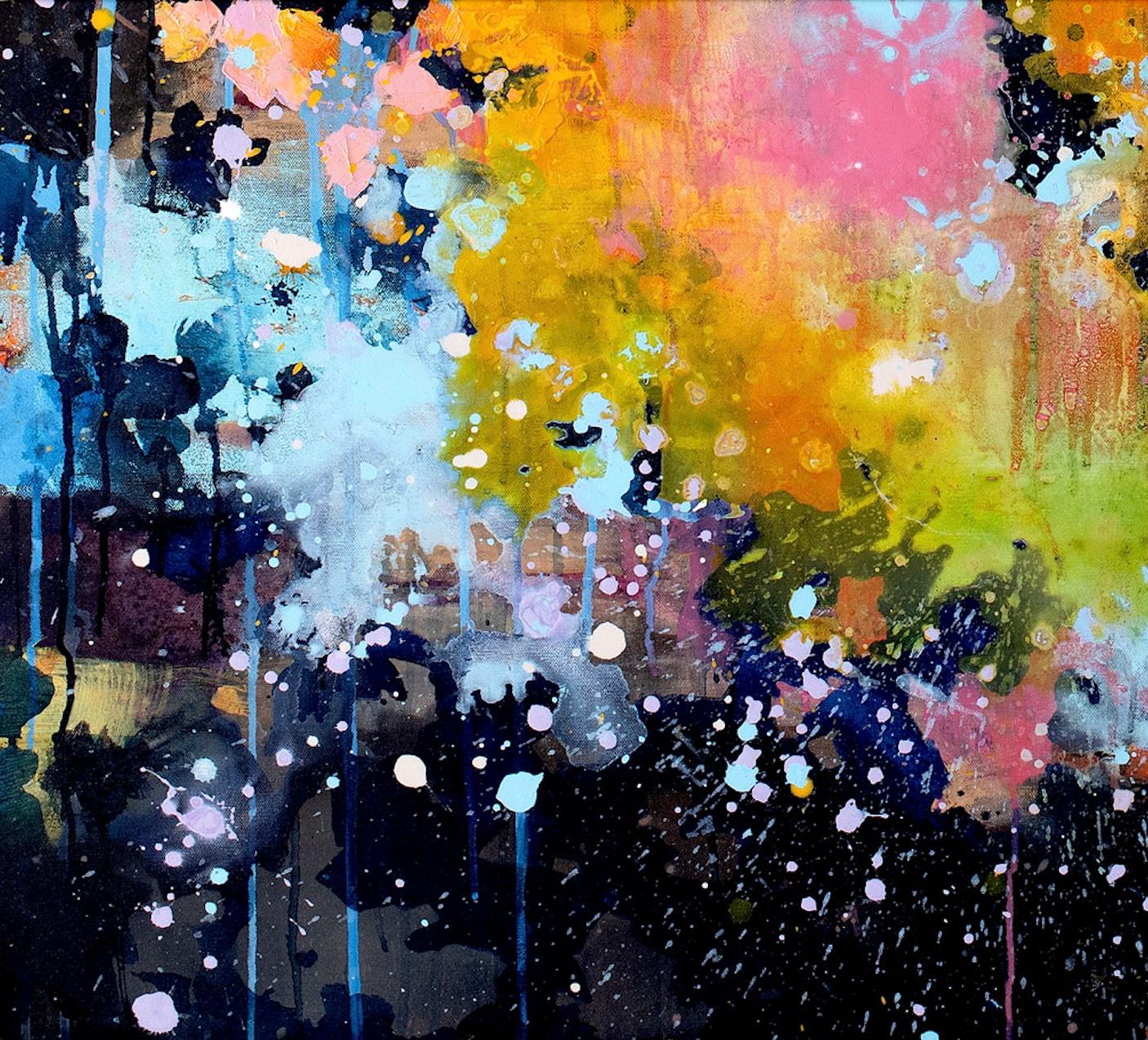 L'expressionniste abstraite Ann Shogren dépeint des paysages vivants et peint des tapisseries. en vente 5