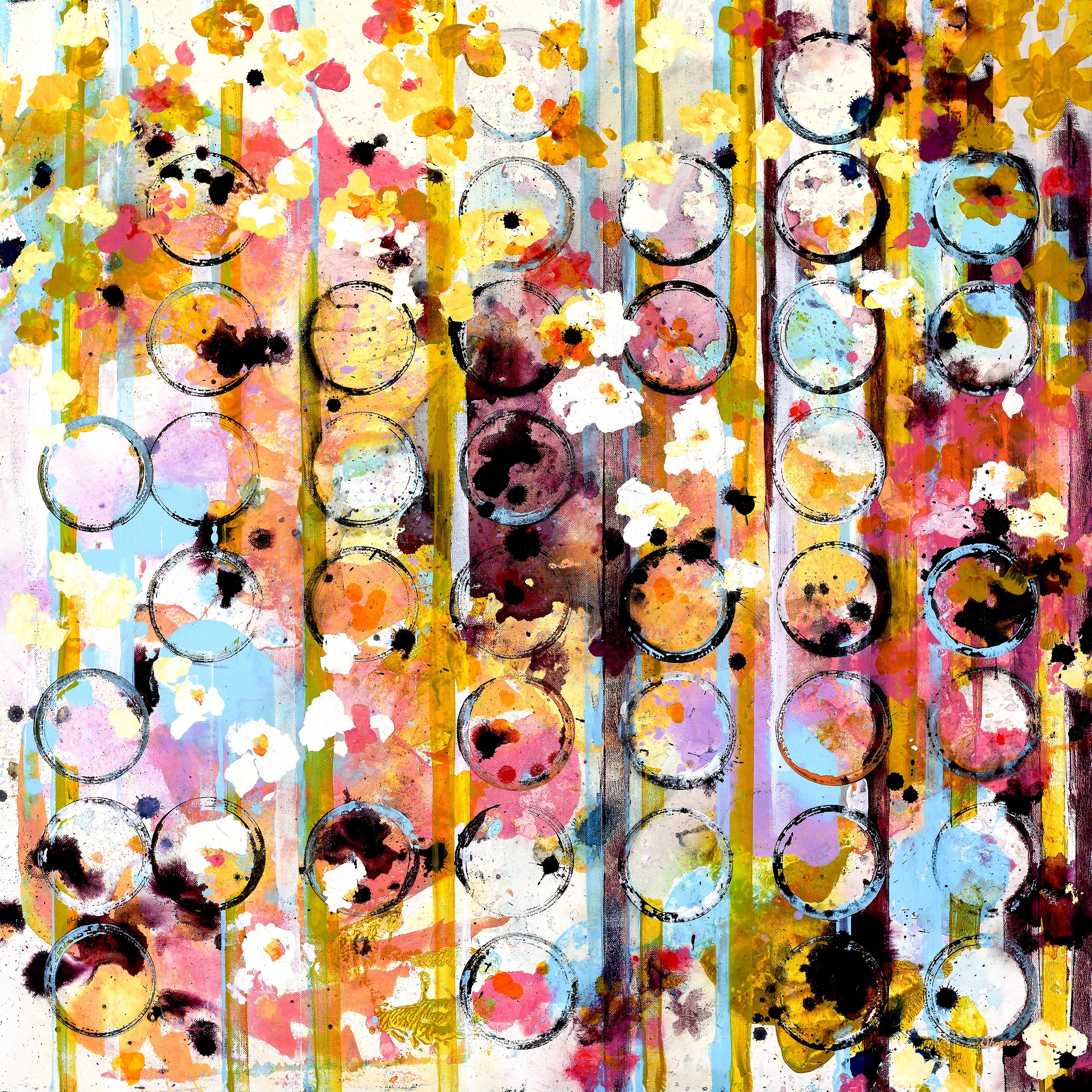 Ann Shogren Abstract Painting - Beyond the Garden Gates