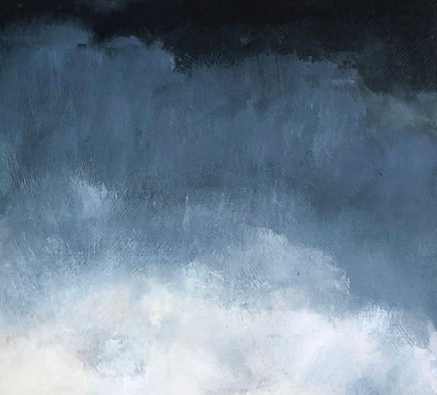 Sueños de aventura 4 - Landscape Painting Gris de Ann Shogren