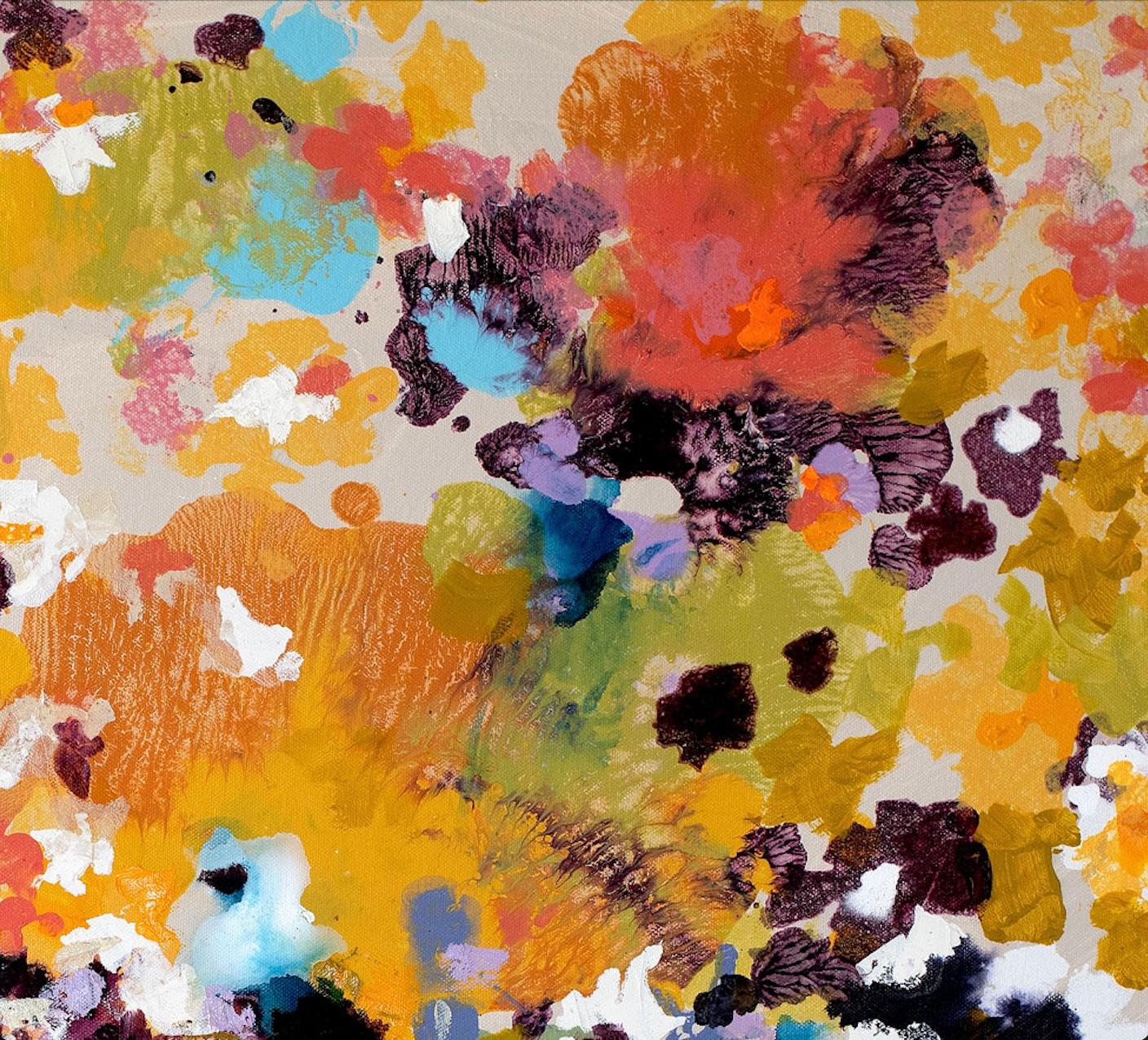 Lush Dreams 6 - Abstract Painting by Ann Shogren