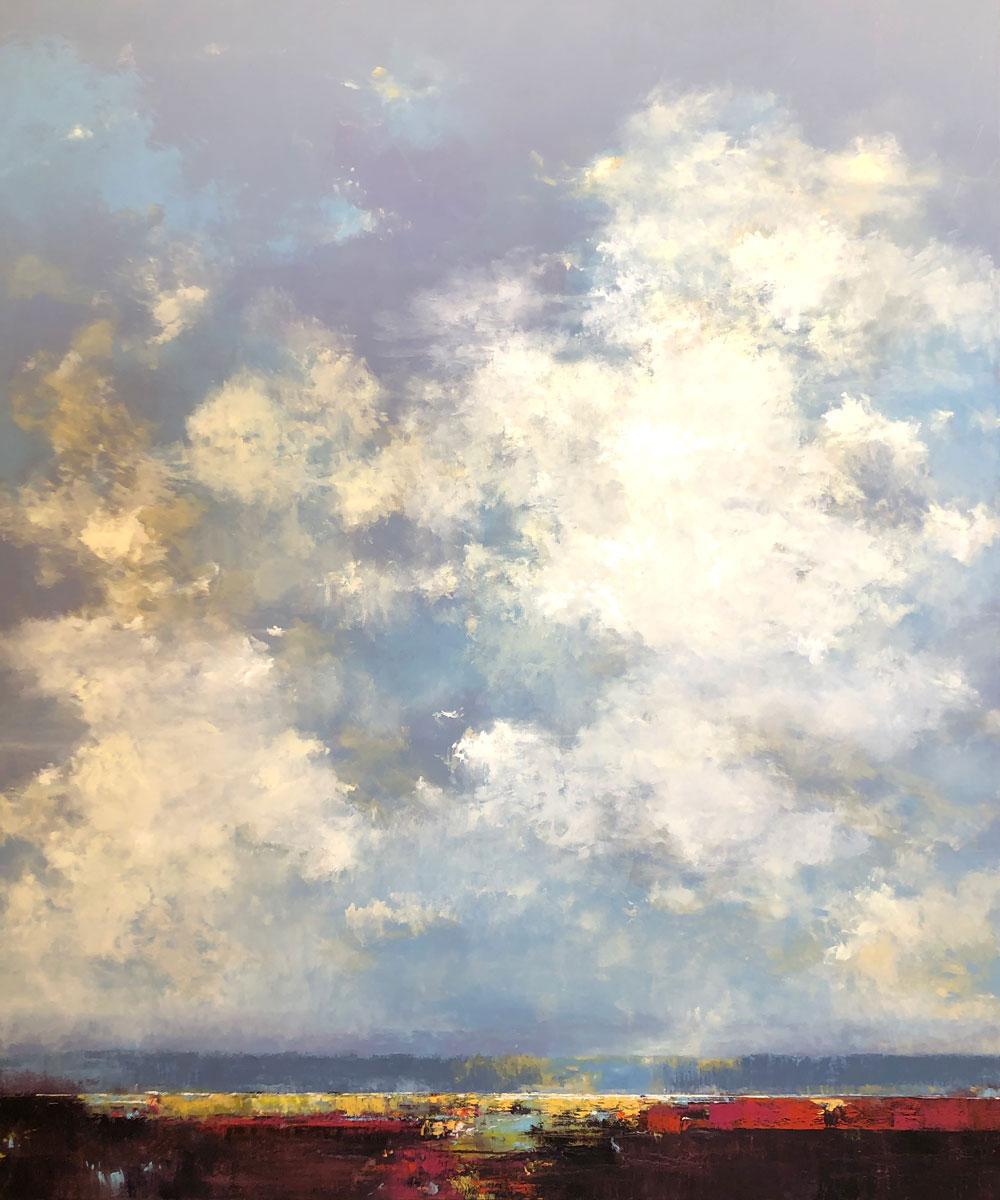 Ann Shogren Landscape Painting – Morgenunternehmungen 6