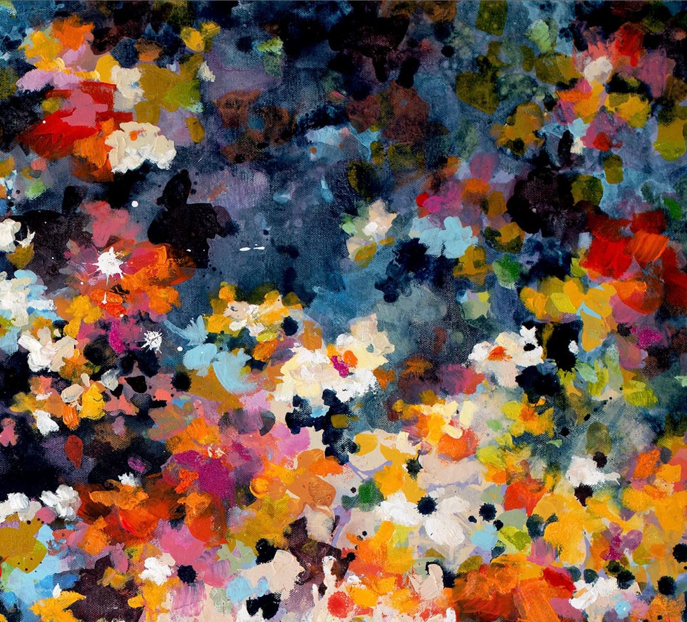 Jardin secret 9 - Abstrait Painting par Ann Shogren