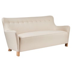 Ann Sofa Modern Curved Tight Back and Seat by Martin and Brockett