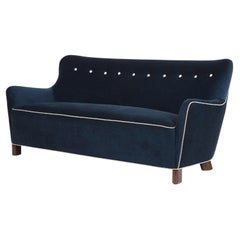 Ann Sofa Modern Curved Tight Back and Seat by Martin and Brockett