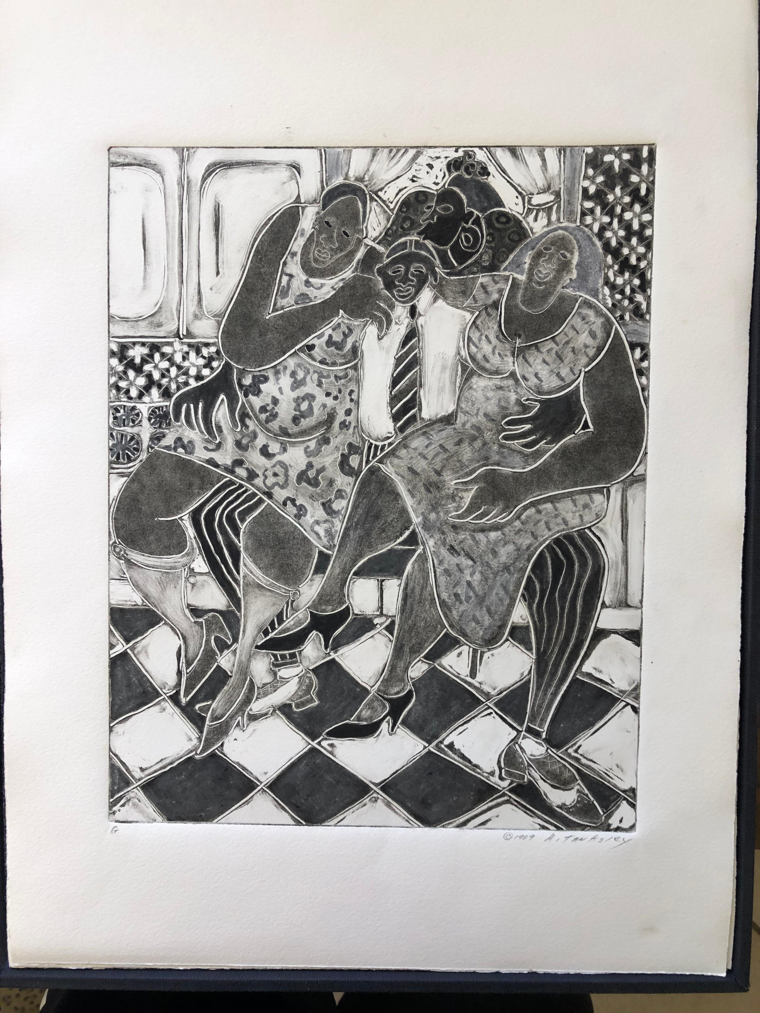 Monotype « Images of Zora » d'Ann Tanksley en vente 1