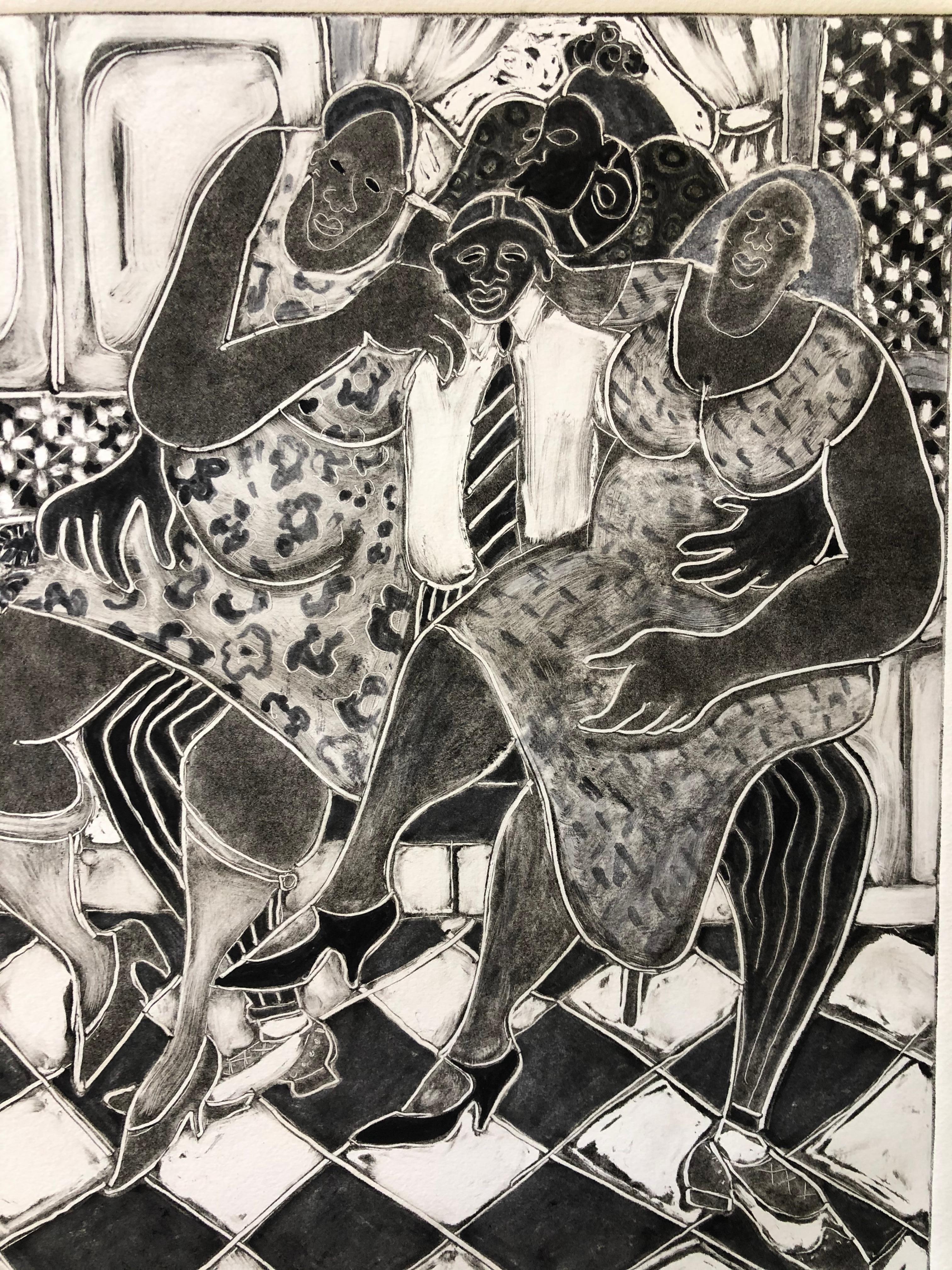 Monotype « Images of Zora » d'Ann Tanksley en vente 2