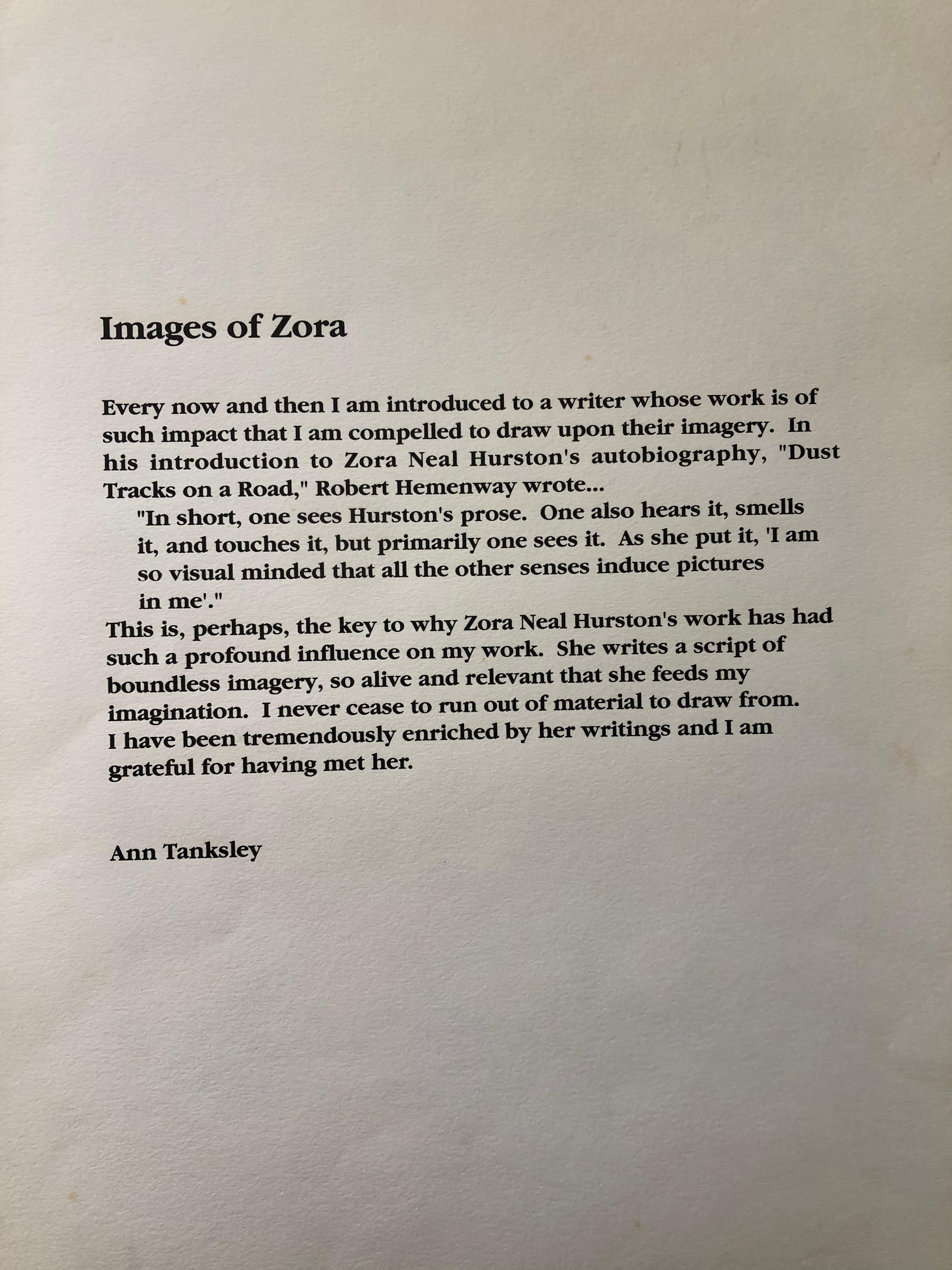 Ann Tanksley „Images of Zora“ Monotypie  im Angebot 5