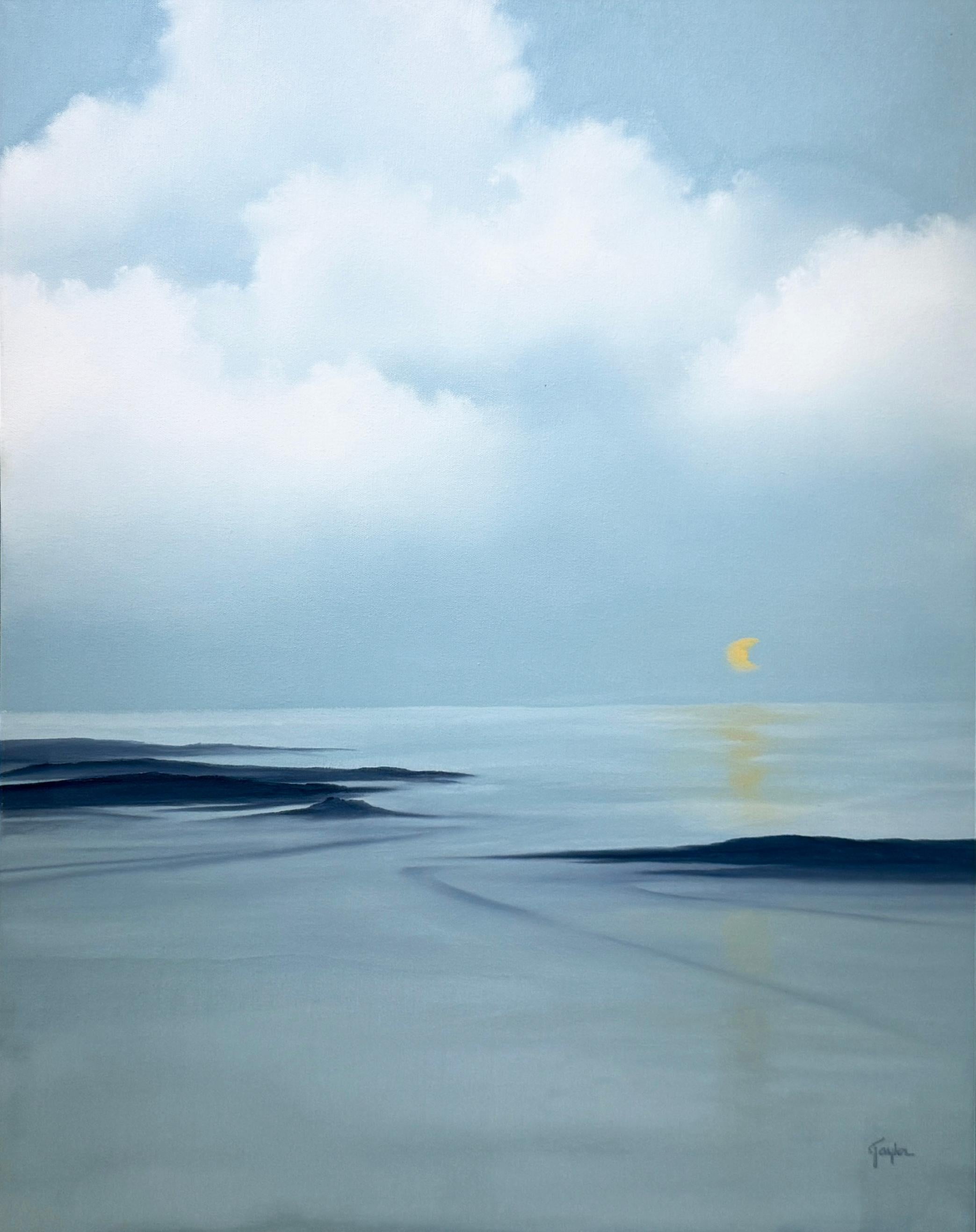 Ann Taylor Landscape Painting - CRESCENT - Landscape, Abstract, Colorful