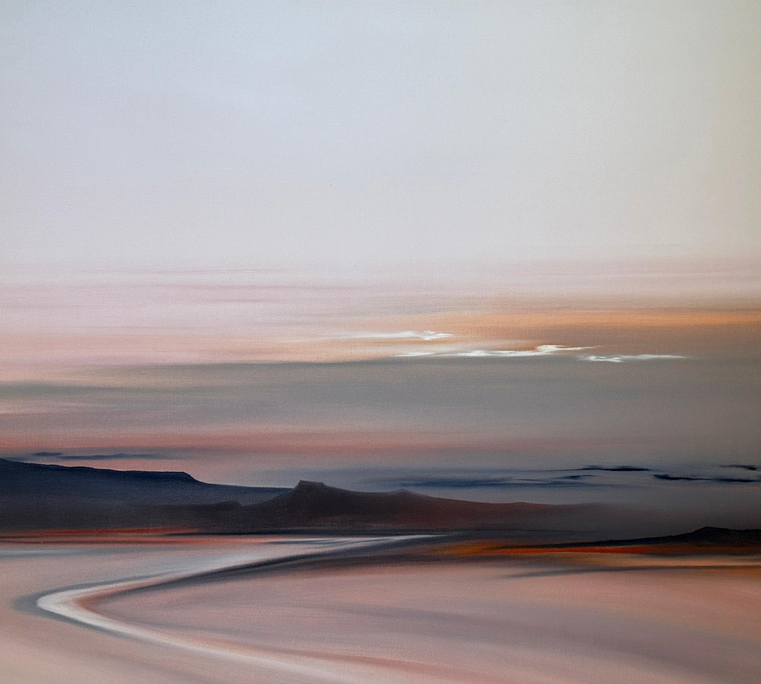 Ann Taylor trouve son inspiration dans les vastes étendues sauvages américaines, peignant des paysages à l'huile qui distillent le vaste terrain jusqu'aux formes et aux couleurs essentielles. En utilisant la ligne, la forme et la couleur, l'artiste