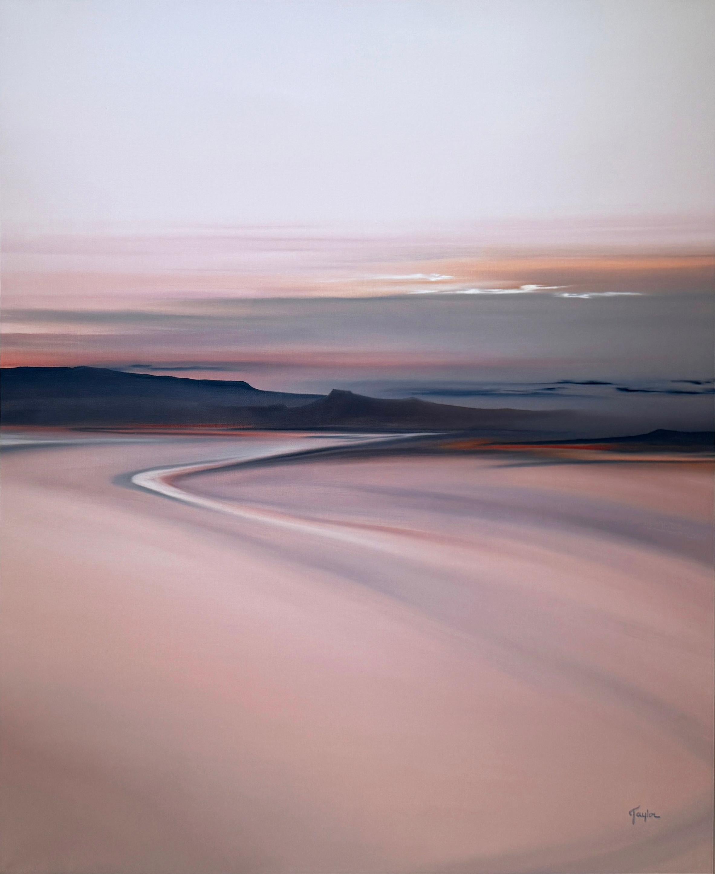 Landscape Painting Ann Taylor - OMBRE - Abstrait, Paysage, Monochromatique