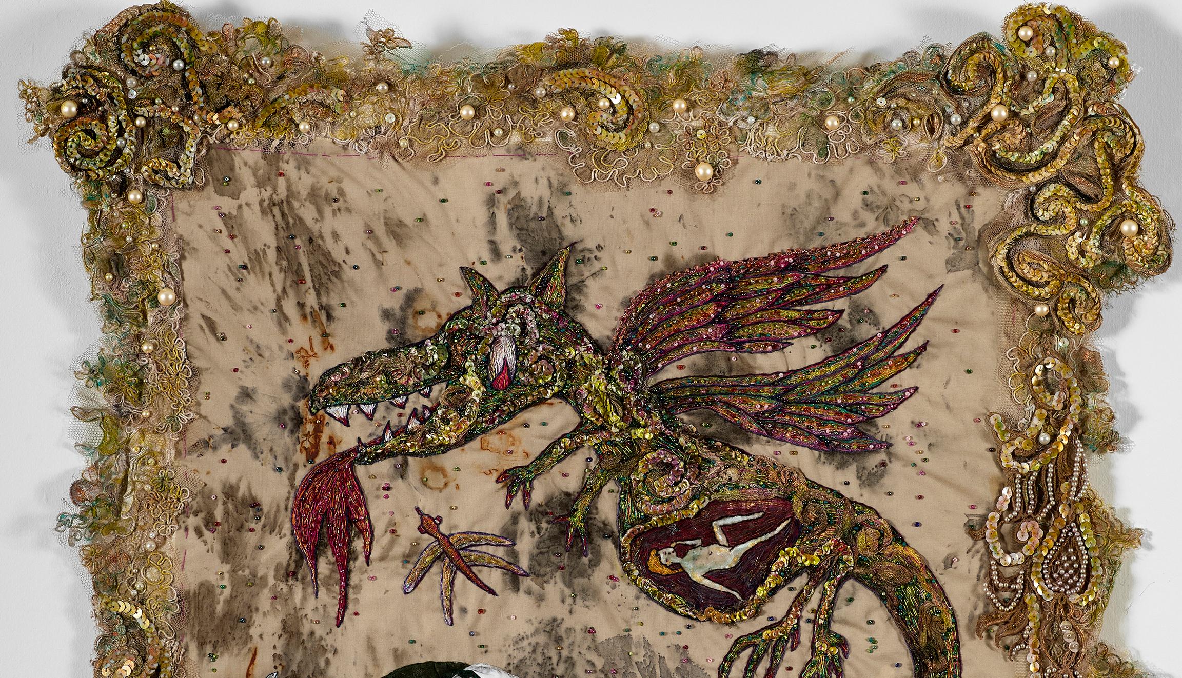 Colgante de pared textil: 