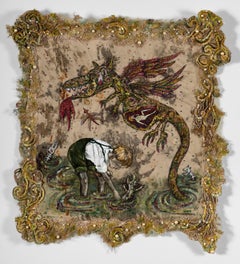 Tenture textile : "Ce que veut un garçon".