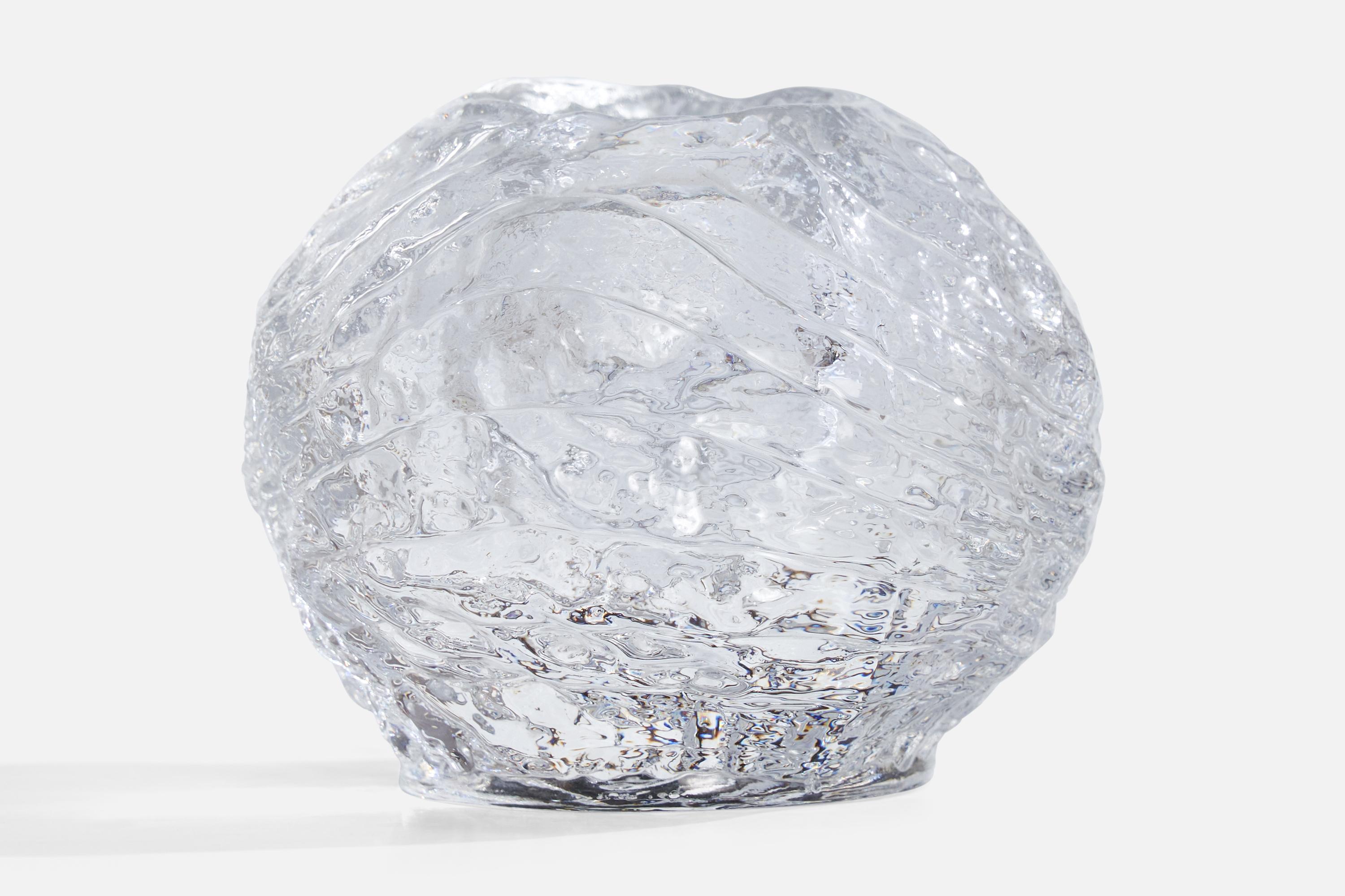 Ann Wolff, Sturm-Teeleuchtenhalterung, Glas, Schweden, 1970er Jahre im Zustand „Gut“ im Angebot in High Point, NC