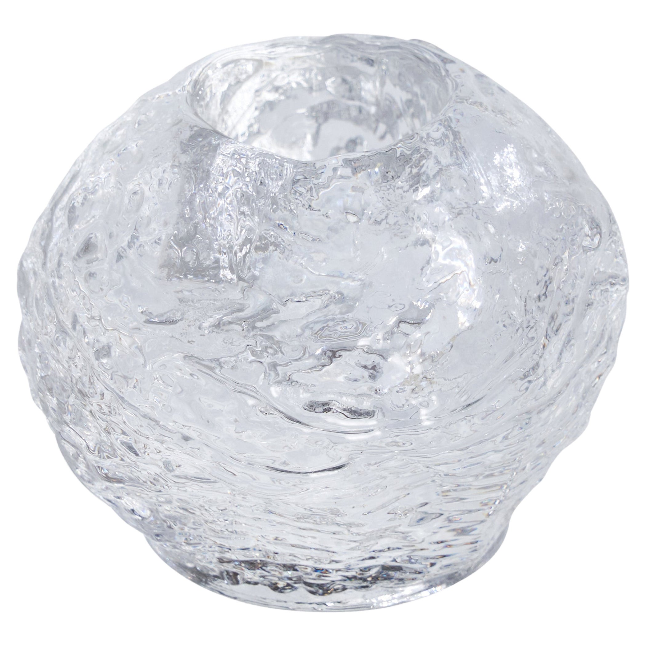 Ann Wolff, Sturm-Teeleuchtenhalterung, Glas, Schweden, 1970er Jahre