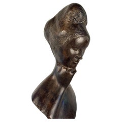 Emilio Greco, Anna, un buste de femmes en bronze coulé
