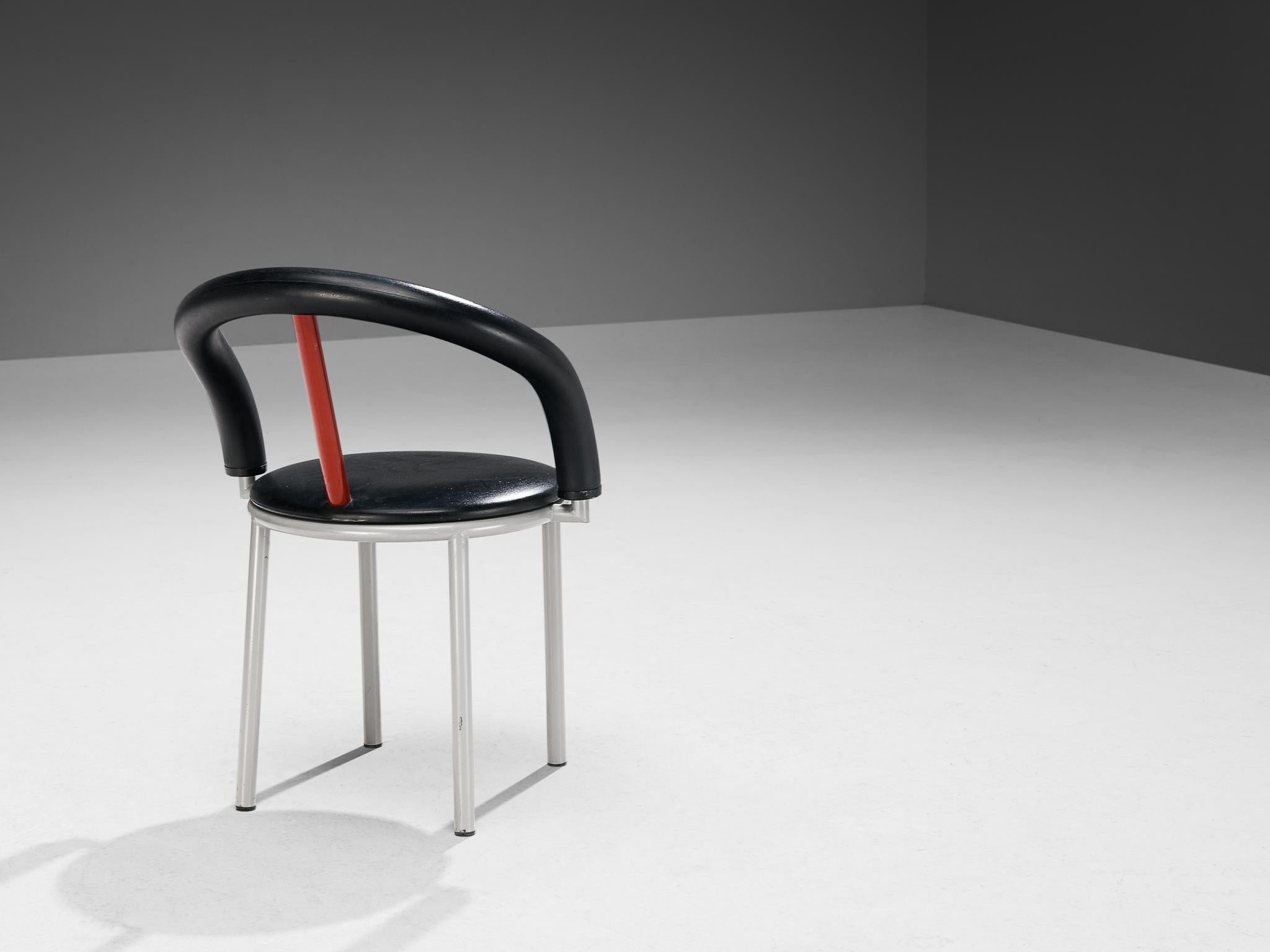 Italian Anna Anselmi for Bieffeplast Pair of 'Alpha' Dining Chairs For Sale