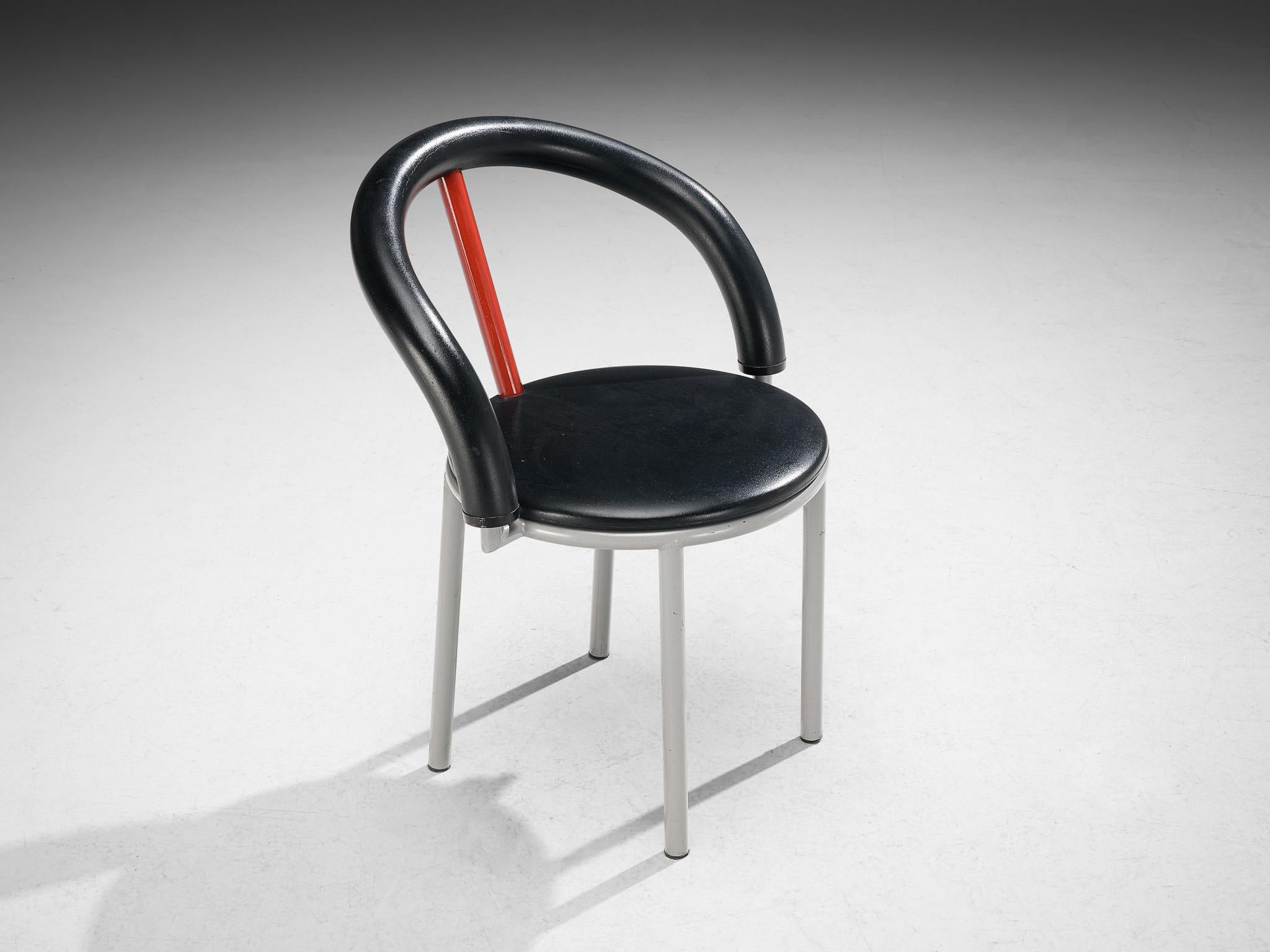 Anna Anselmi for Bieffeplast Pair of 'Alpha' Dining Chairs For Sale 1
