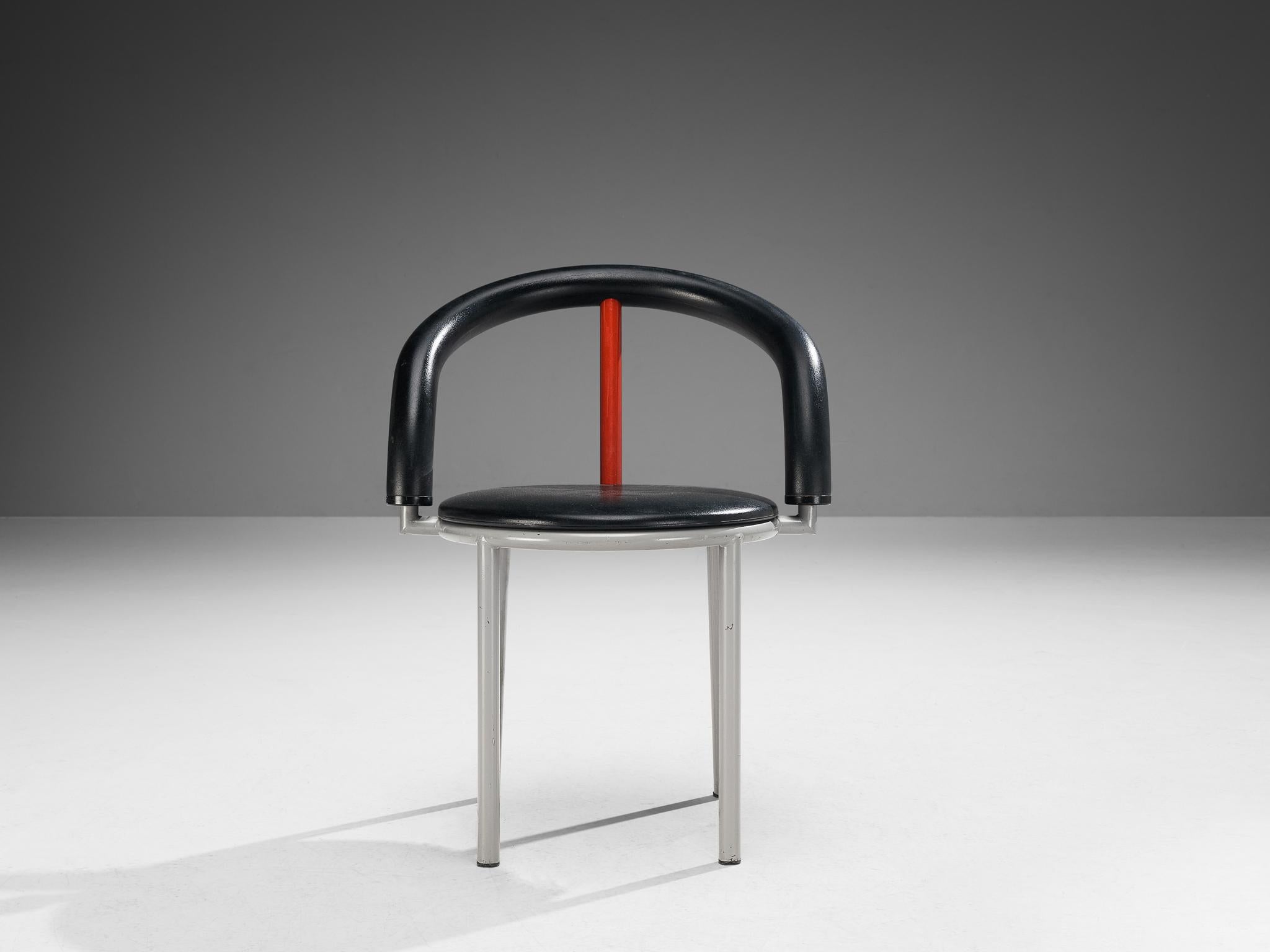 Anna Anselmi pour Bieffeplast paire de chaises de salle à manger Alpha en vente 2