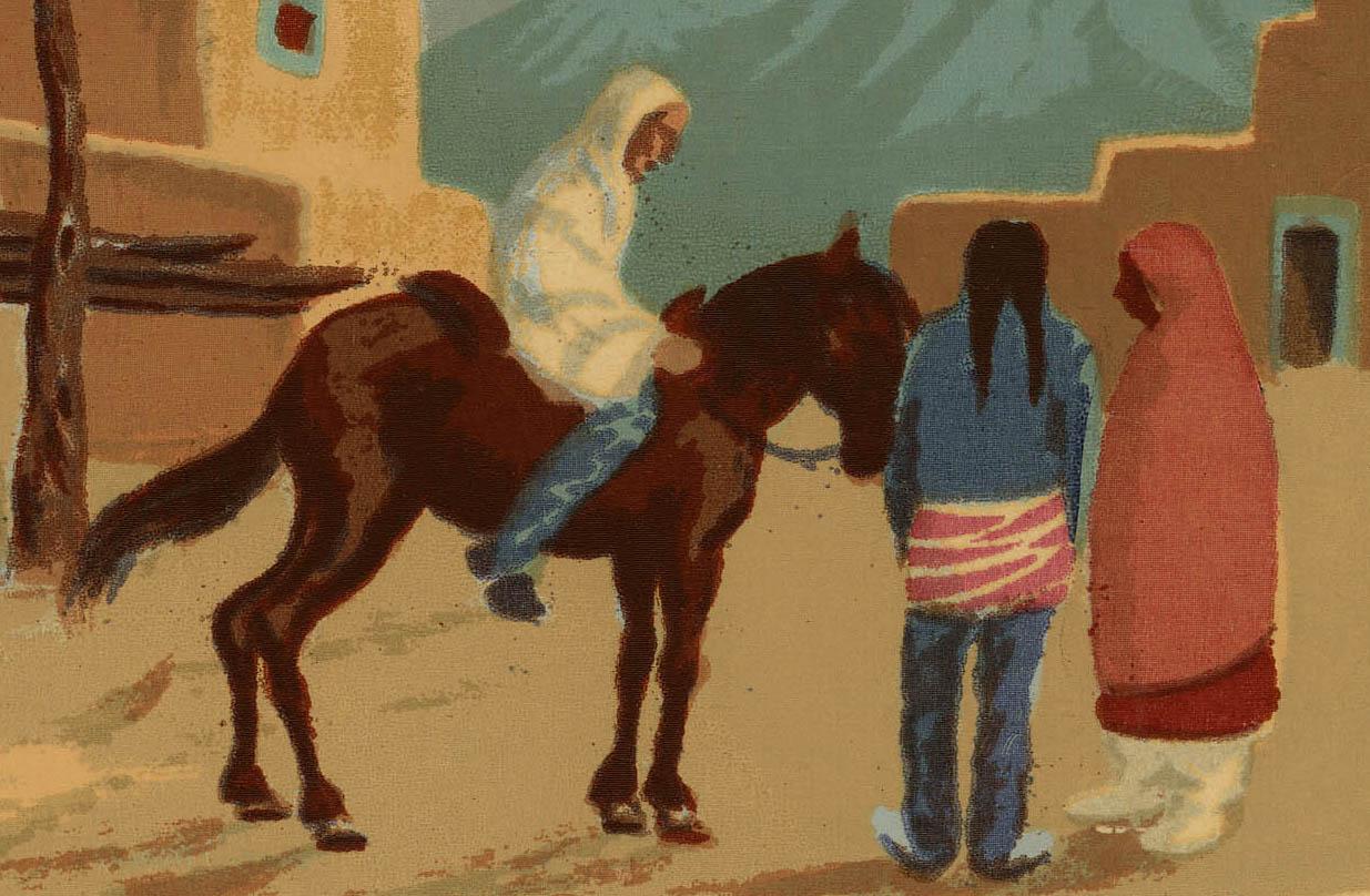 Taos Pueblo - Print de Anna Barry