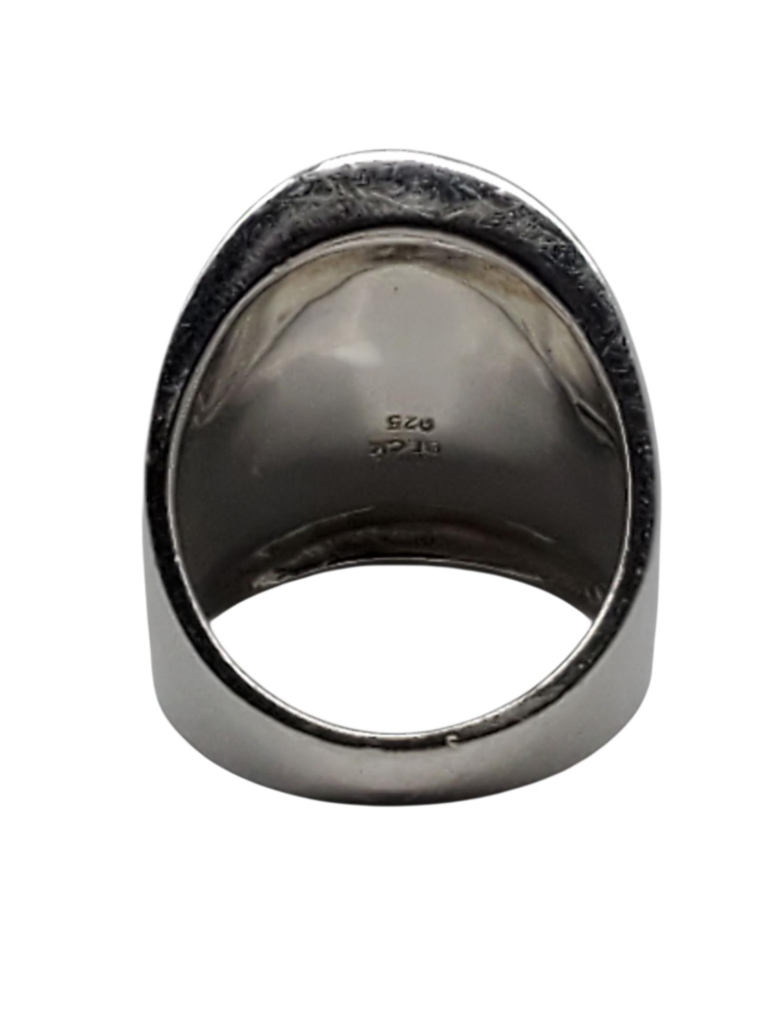 Contemporaneo Anna Gili Anello in argento placcato oro con Dot Dot Dot Taglia 9 #22598 in vendita