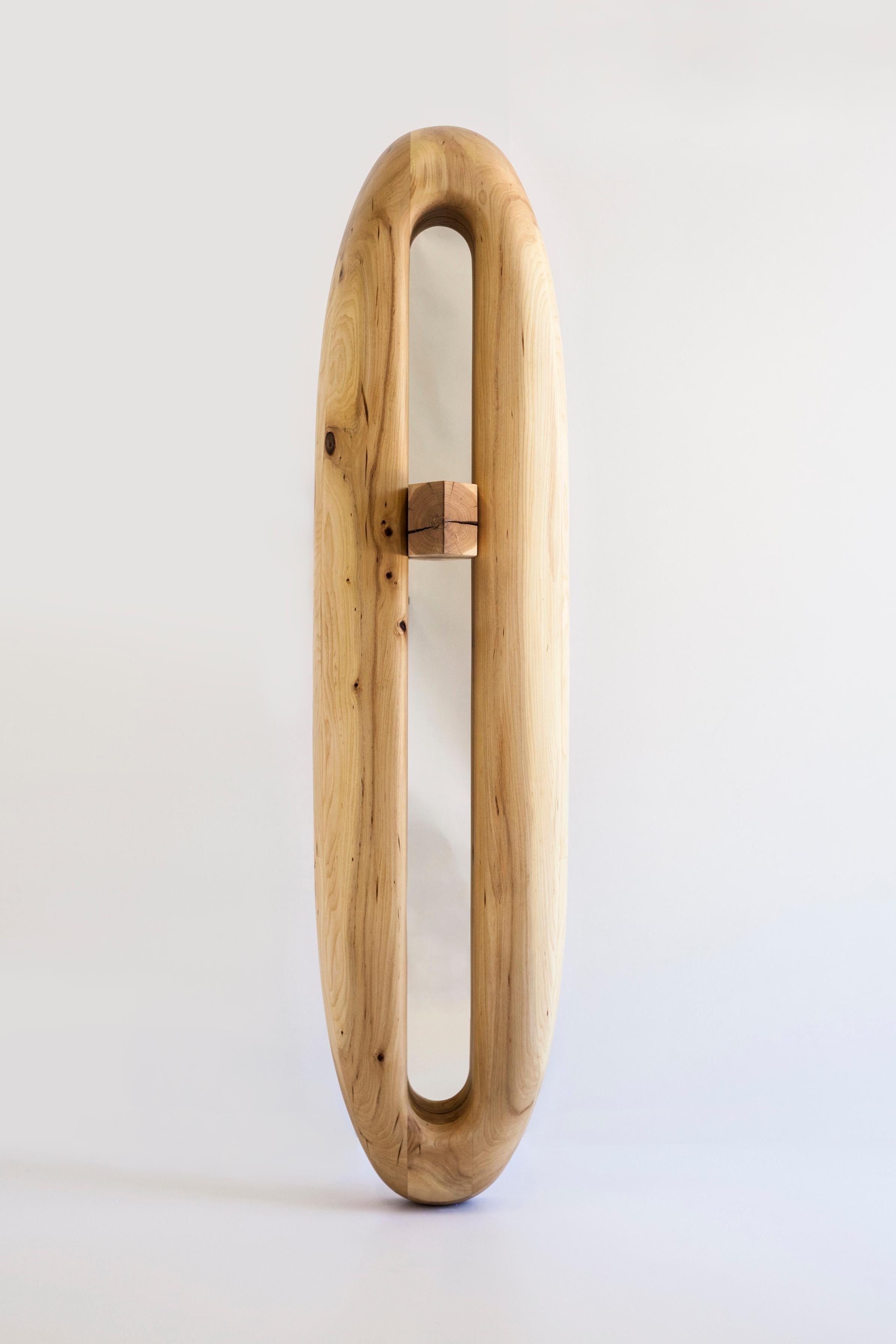 Anna Bera CD N25 by Nów
Designed by Anna Bera
Dimensions: D 30 x W 43 x H 180 cm
Materials: elm wood, oak wood

As an artist, woodcarver and carpenter, Anna creates wooden furniture pieces, mainly storages and cabinets crafted by hand in
