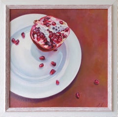 Oil Still Life Painting SECRET PASSIONS Realistic Pomegranate