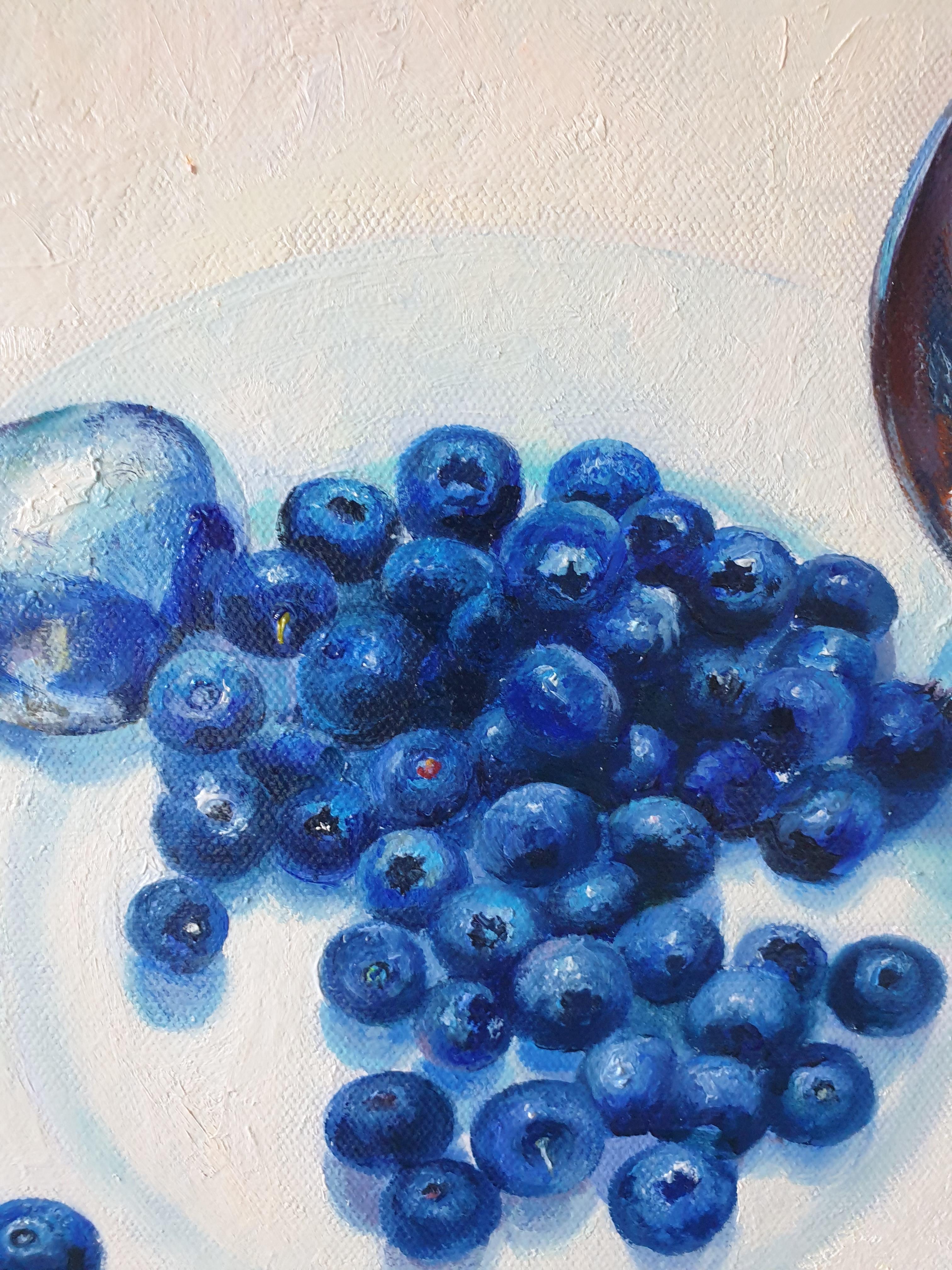 blueberry painting easy