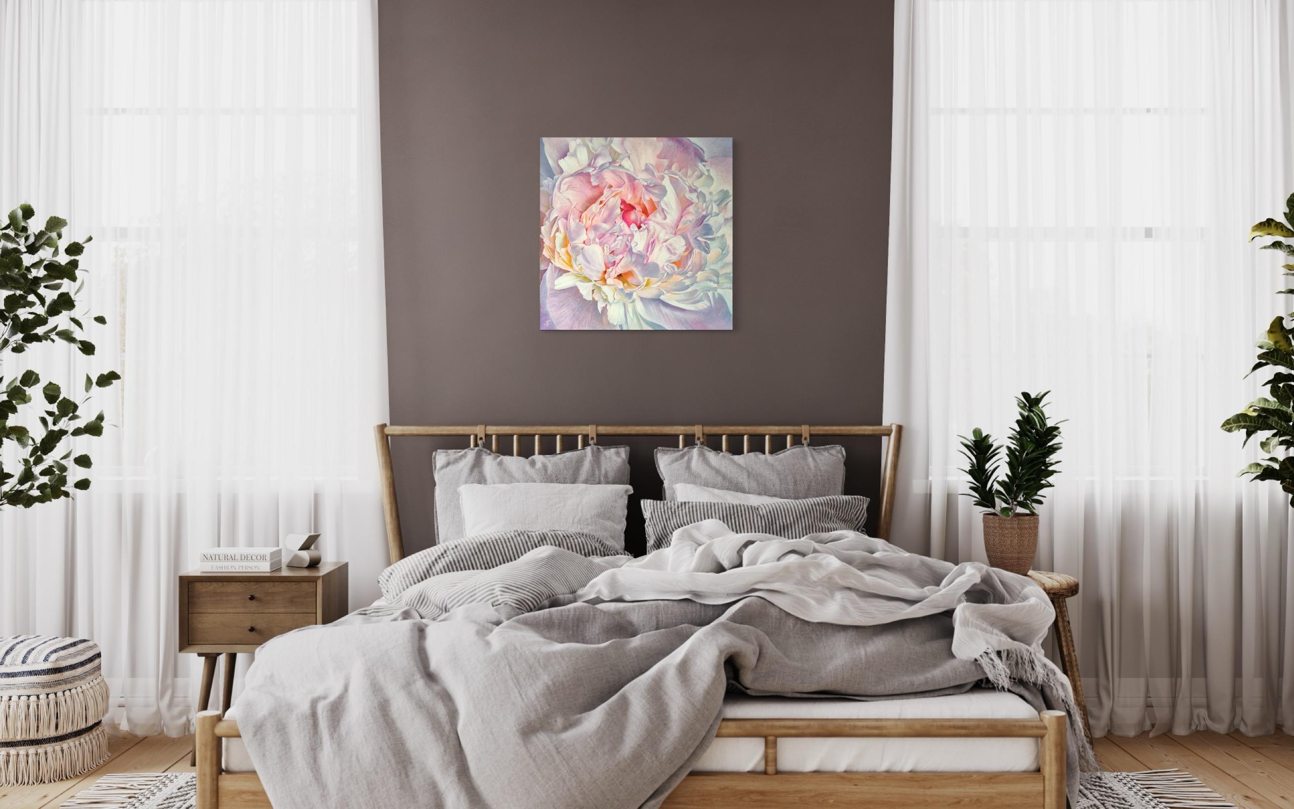 Original Oil Still Life Painting Lace of Petals 8