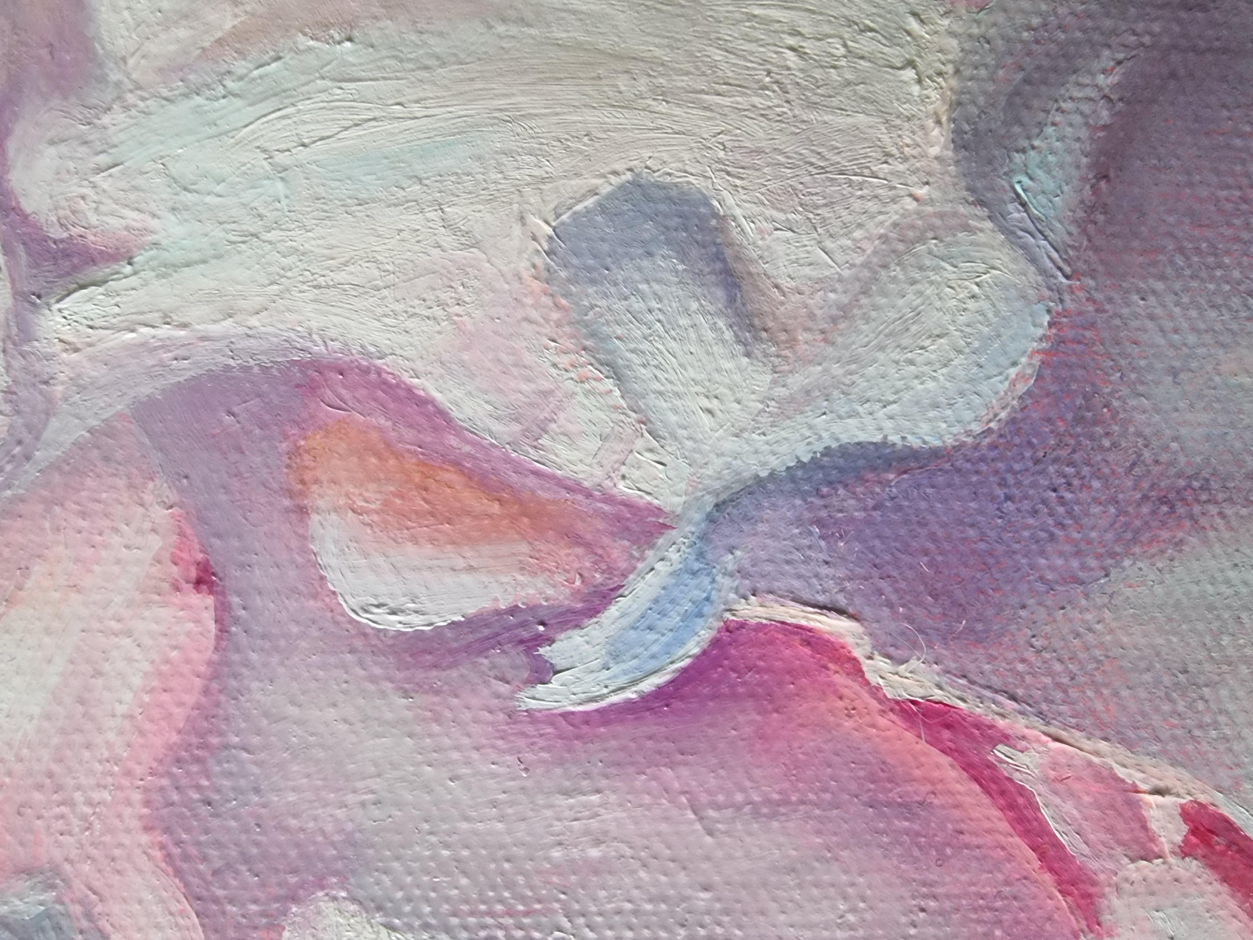 Original Oil Still Life Painting Lace of Petals 1