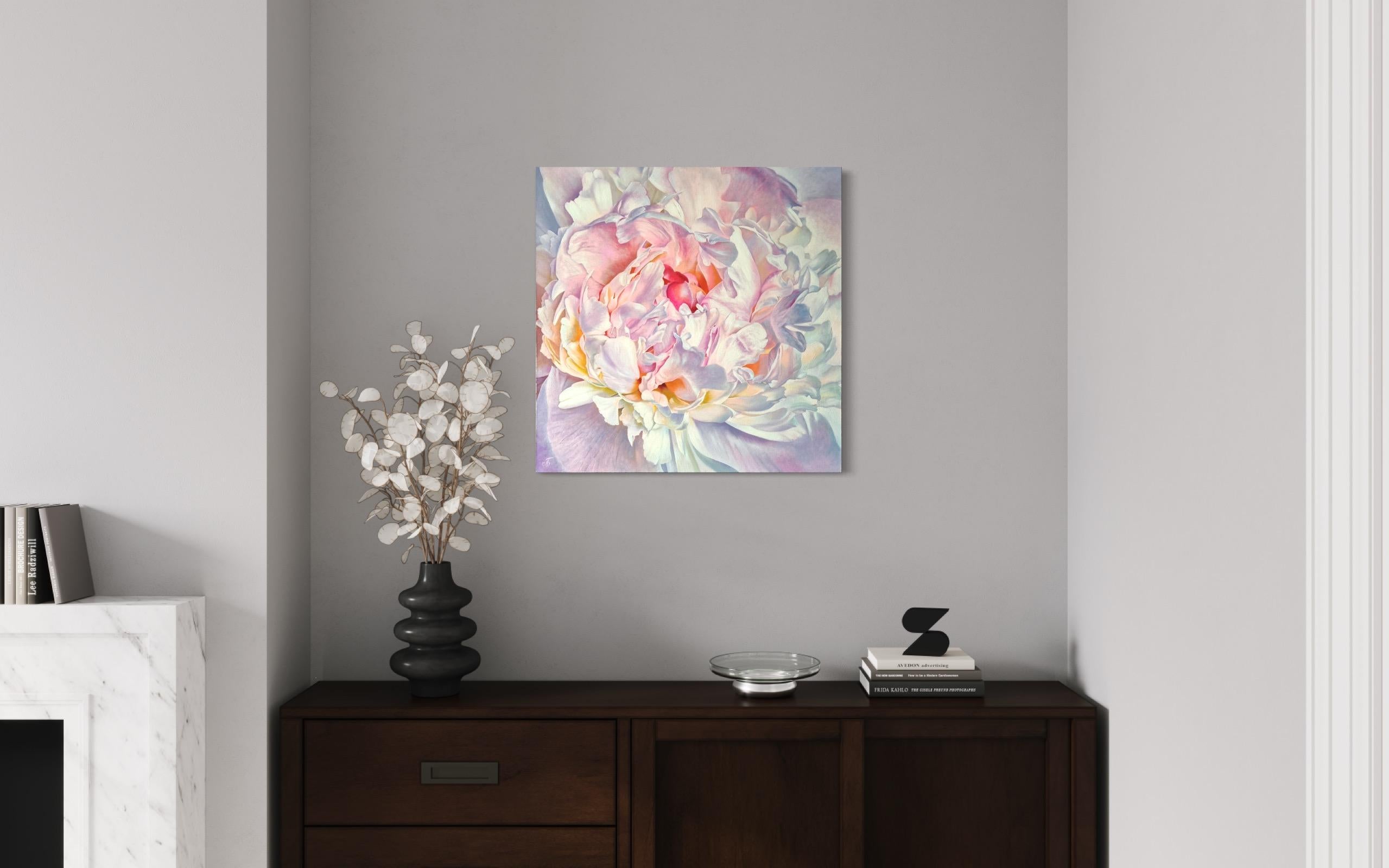 Original Oil Still Life Painting Lace of Petals 3