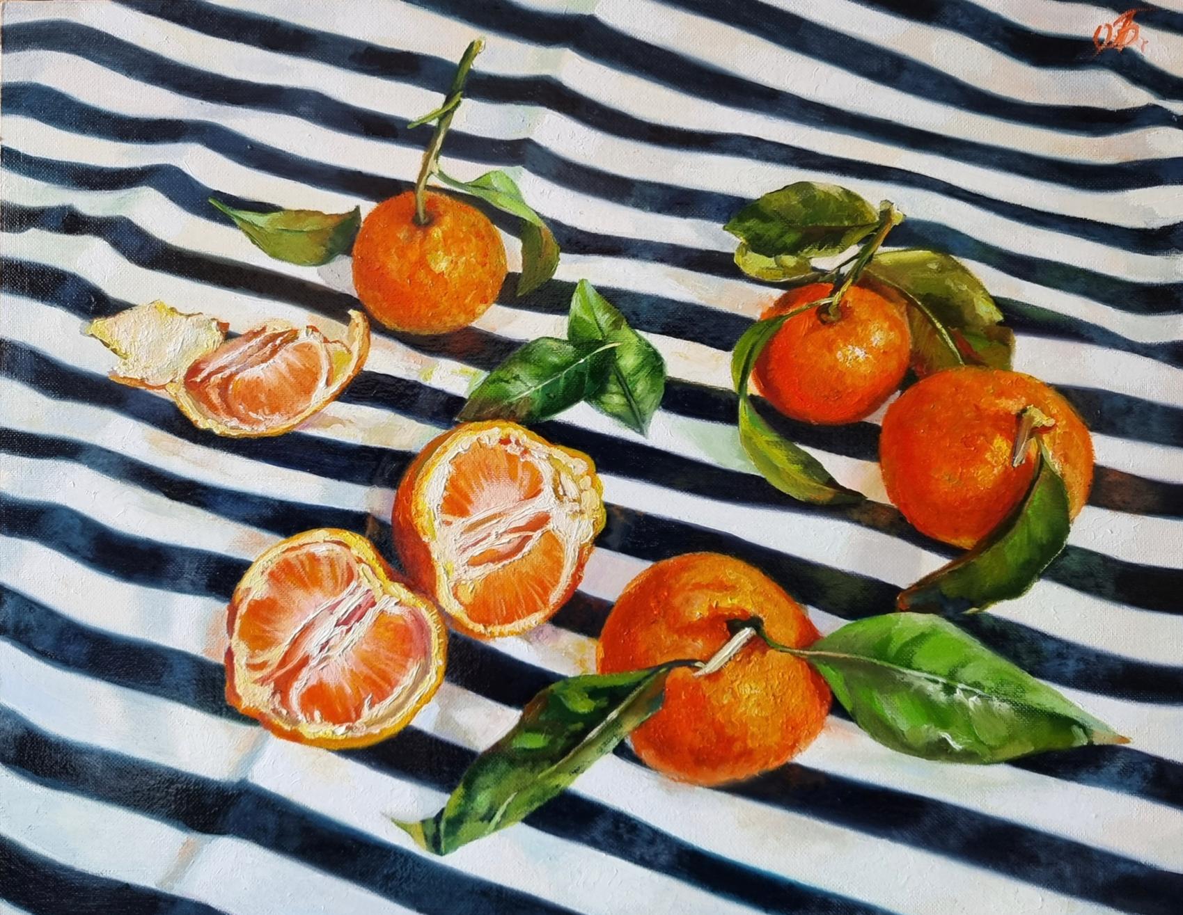 Still Life Painting Tangerine mood