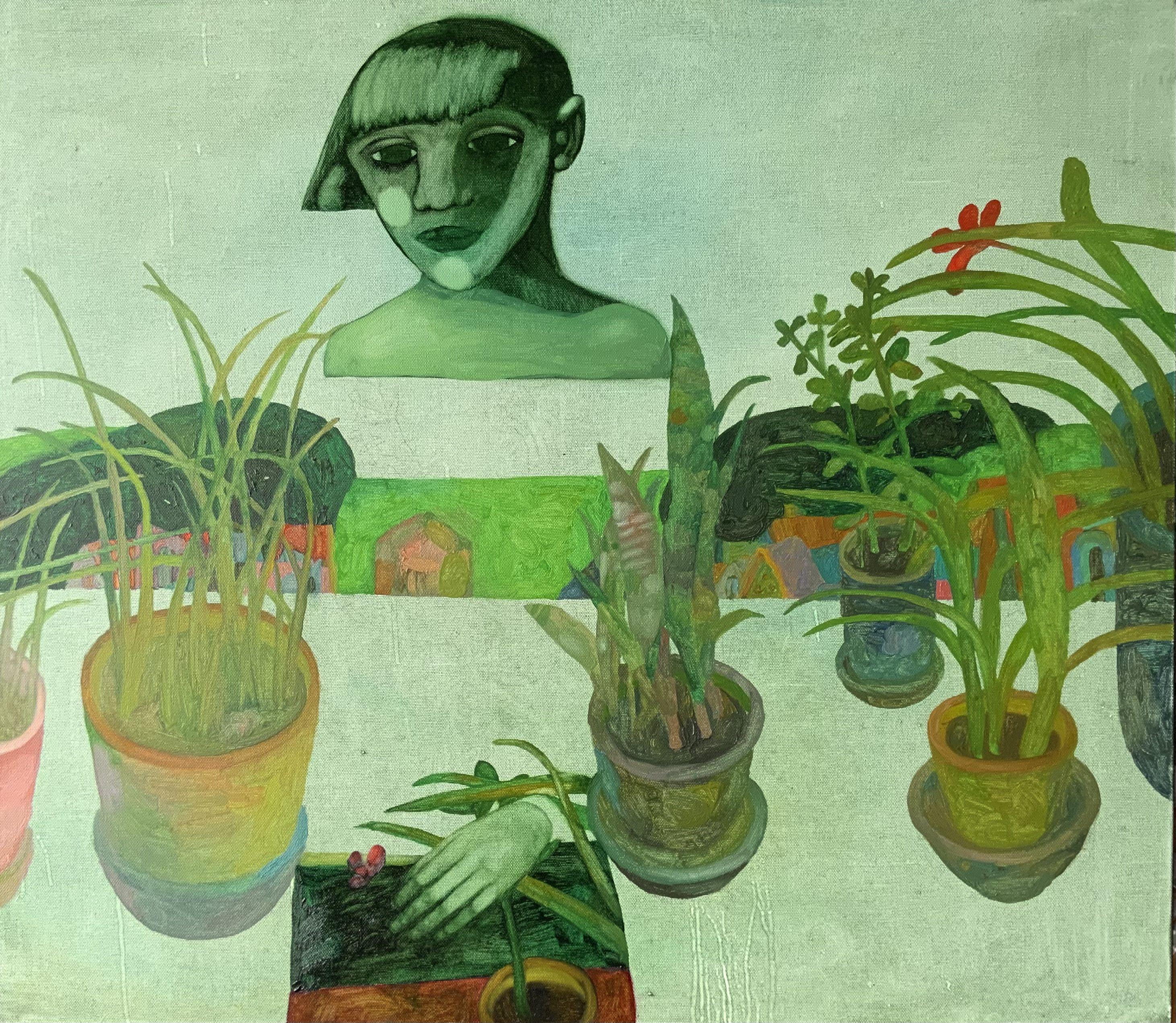 Figurative Painting di Anna Bulkina - Entranse, Pittura, Olio su tela