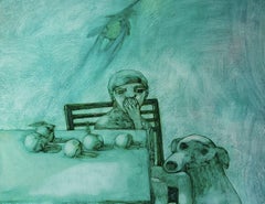 Sonny, are the apples sweet?, Painting, Oil on Canvas