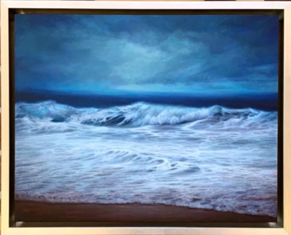 Anna Cardoso Landscape Painting - Realistic Seascape, "Beyond"