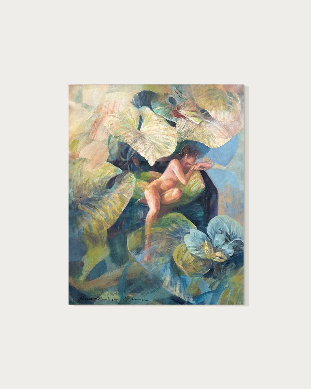 Aus Knochen wurden Stämme, aus Venen wurden Säfte Anna-C. Goosen - Zeitgenössisches Ölgemälde – Painting von Anna-Carien Goosen