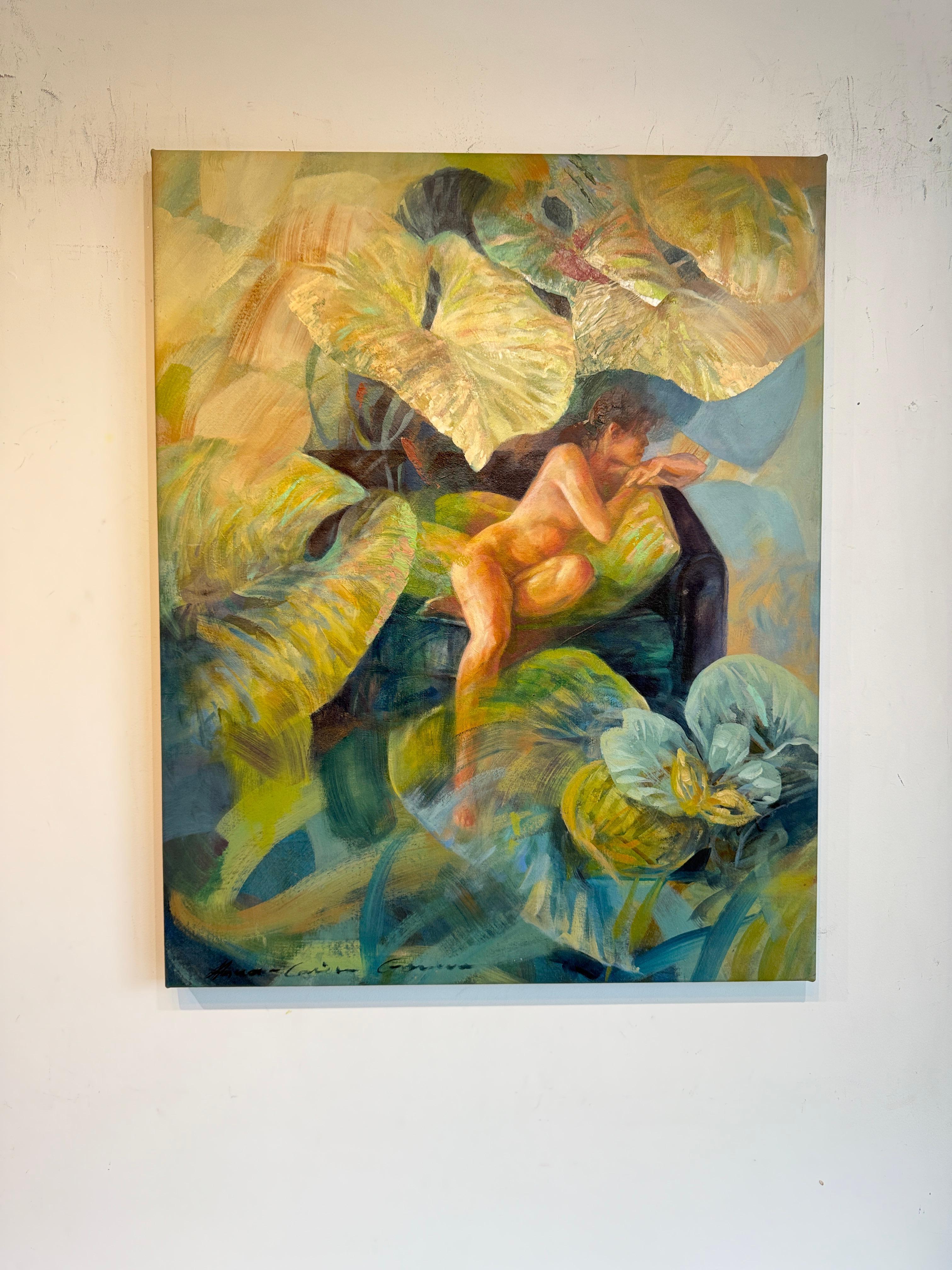 Aus Knochen wurden Stämme, aus Venen wurden Säfte Anna-C. Goosen - Zeitgenössisches Ölgemälde im Angebot 1