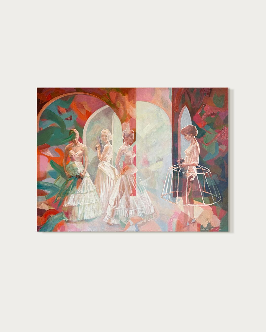 Zucker und Gewürze von Anna-Carien Goosen - Zeitgenössisches Ölgemälde im Angebot 1