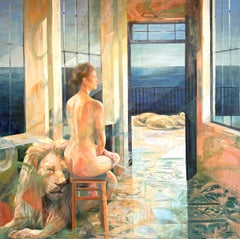 The watchwoman by Anna-Carien Goosen - Contemporary oil painting