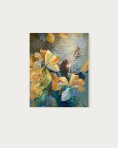 The water sings because it flows Anna-Carien Goosen - Contemporary oil painting