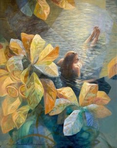 The water sings because it flows Anna-Carien Goosen - Contemporary oil painting