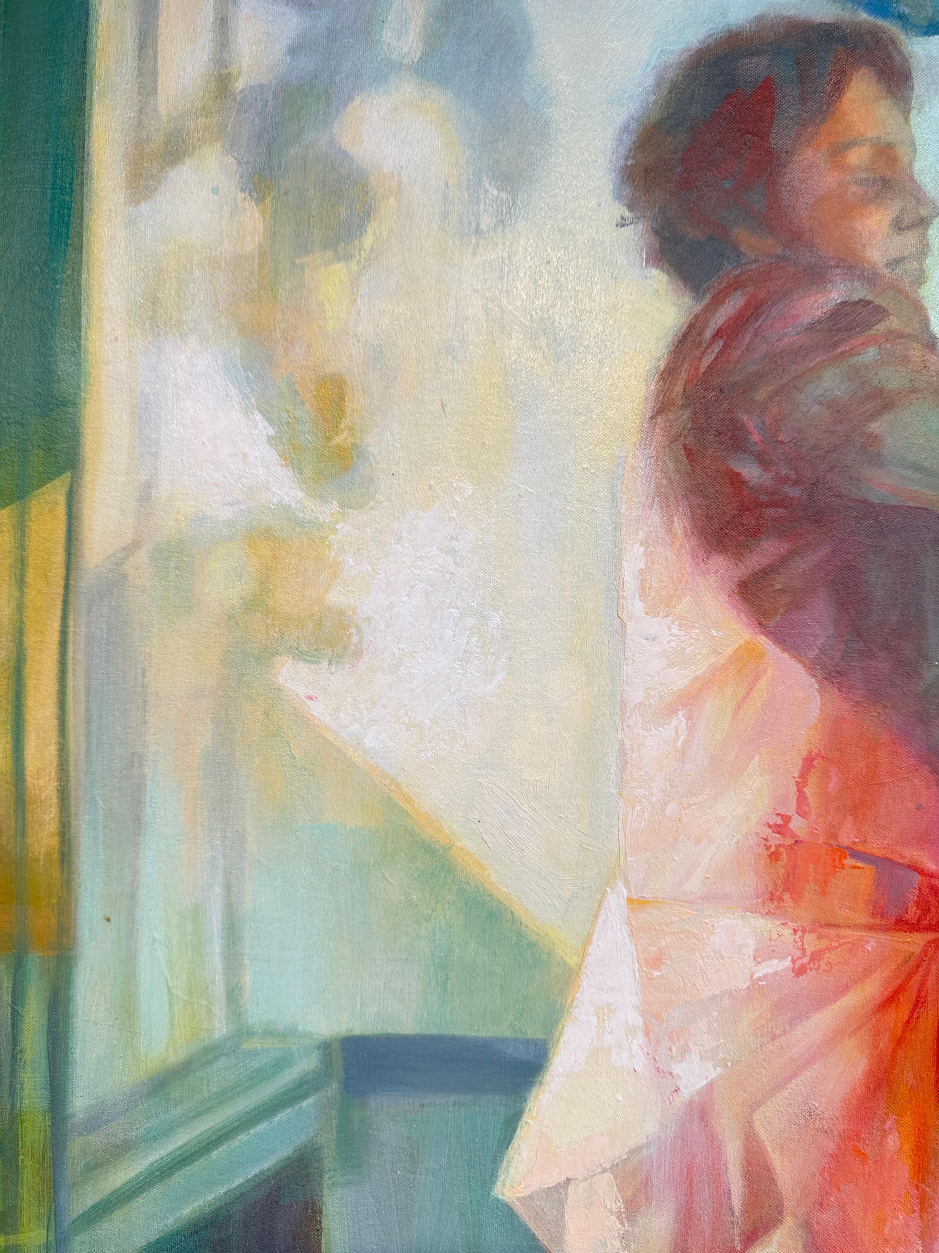 Zur Korianderdebatte von Anna-Carien Goosen - Zeitgenössisches Ölgemälde im Angebot 12