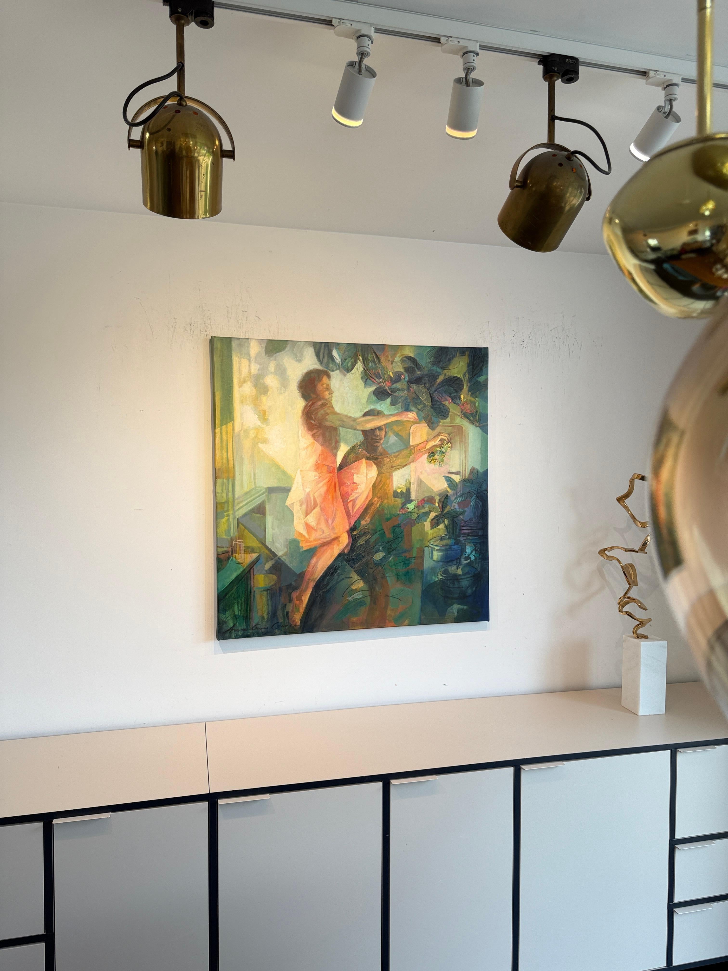 Zur Korianderdebatte von Anna-Carien Goosen - Zeitgenössisches Ölgemälde im Angebot 14