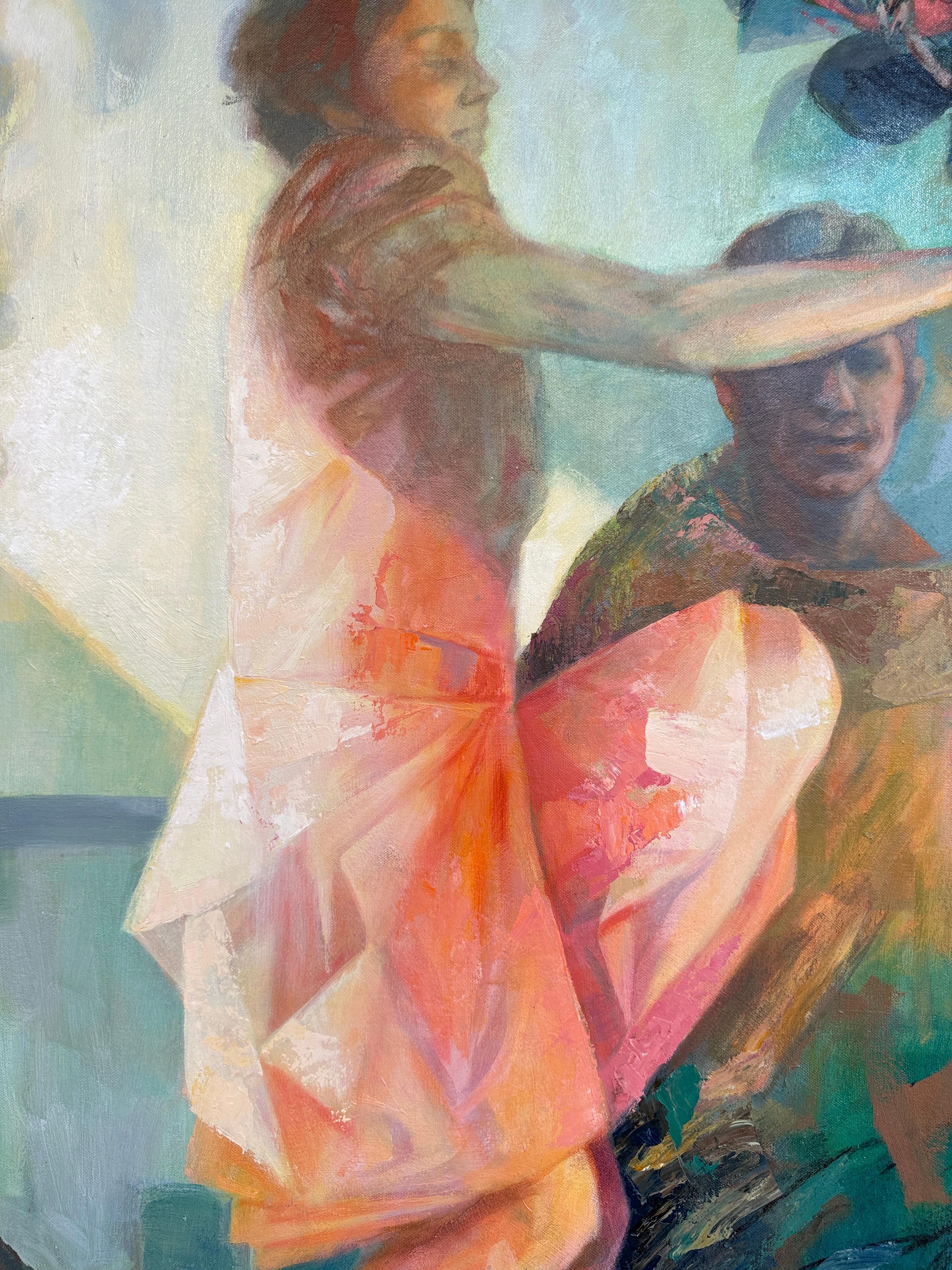 Zur Korianderdebatte von Anna-Carien Goosen - Zeitgenössisches Ölgemälde im Angebot 5