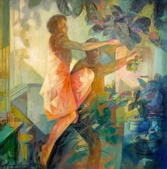 To coriander debate by Anna-Carien Goosen - Contemporary oil painting