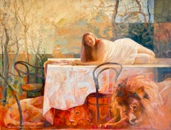 Dove il potere aspetta di Anna-Carien Goosen - Pittura a olio contemporanea